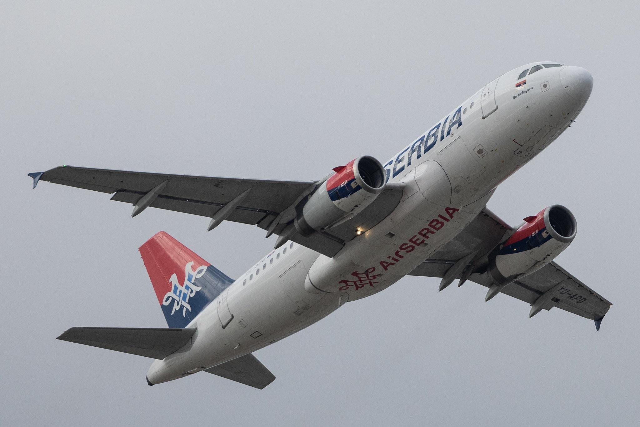 London Heathrow: AirSERBIA (JU / ASL) |  Airbus A319-132 A319 | YU-APD | MSN 02335