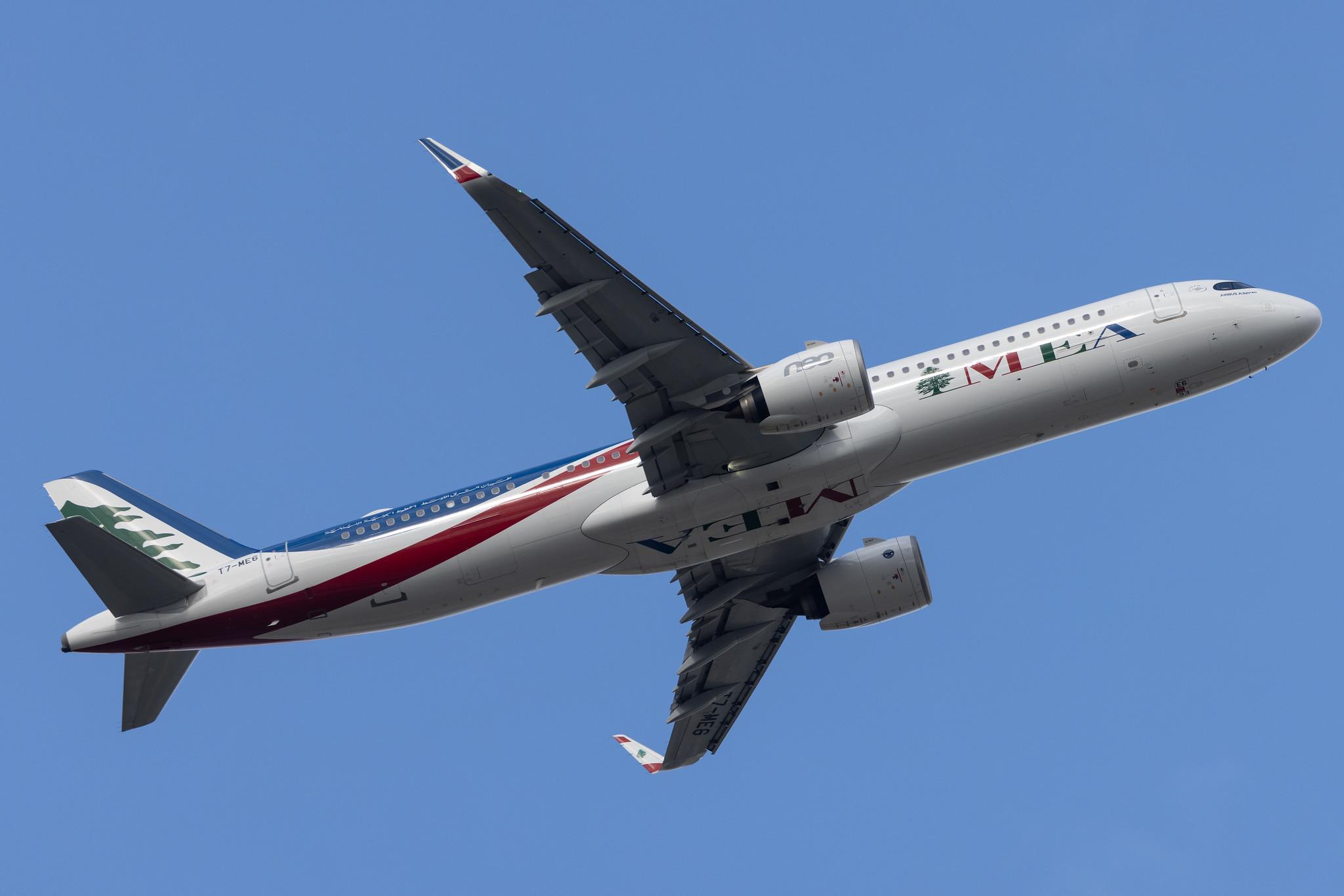 London Heathrow: MEA (ME / MEA) |  Airbus A321-271NX A21N | T7-ME6 | MSN 10174
