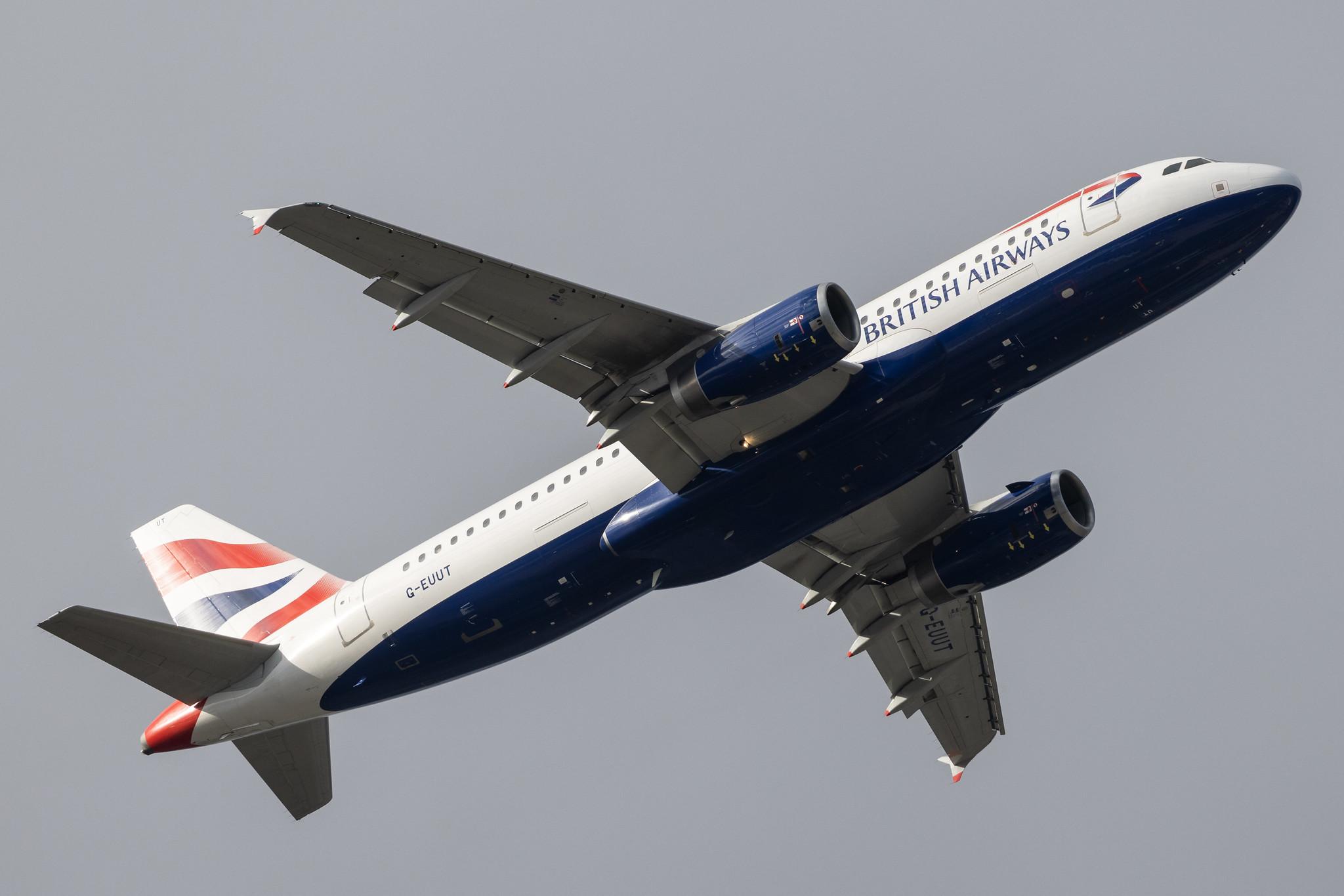 London Heathrow: British Airways (BA / BAW) |  Airbus A320-232 A320 | G-EUUT | MSN 3314