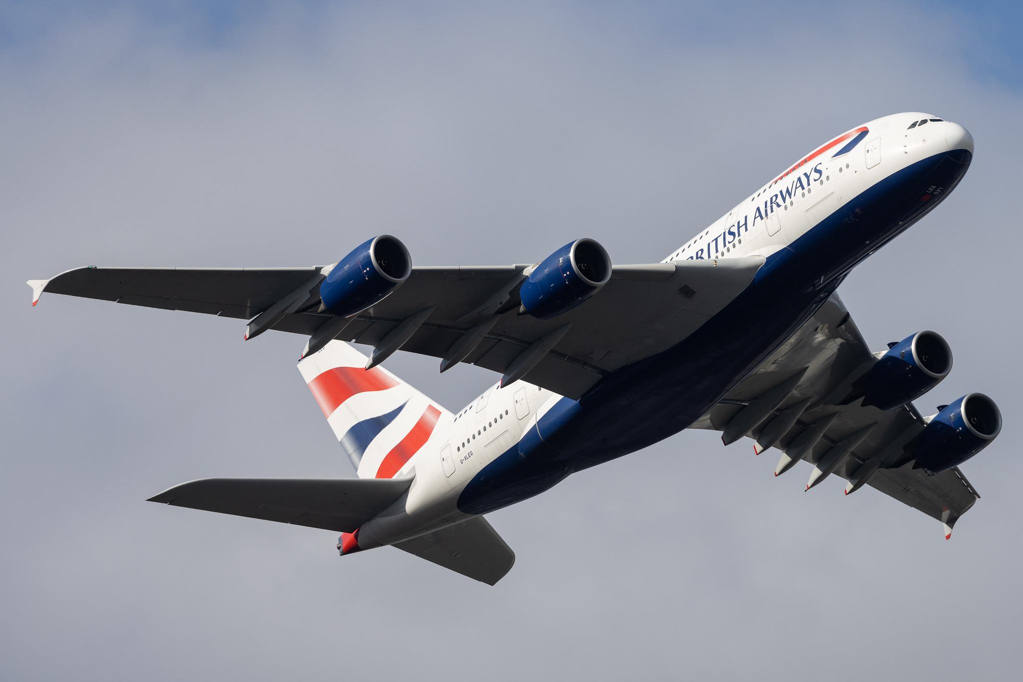 London Heathrow: British Airways (BA / BAW) |  Airbus A380-841 A388 | G-XLEG | MSN 161