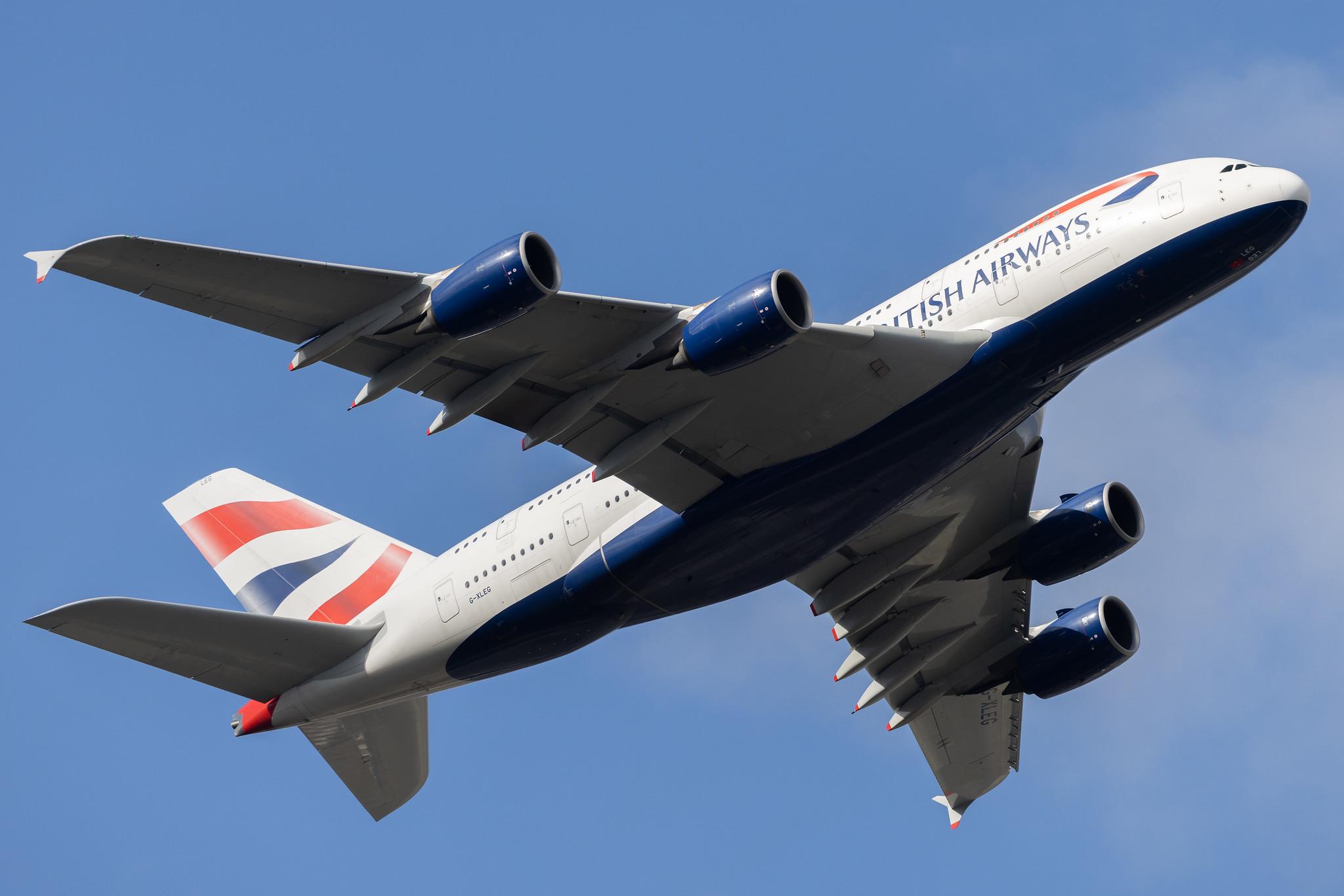 London Heathrow: British Airways (BA / BAW) |  Airbus A380-841 A388 | G-XLEG | MSN 161