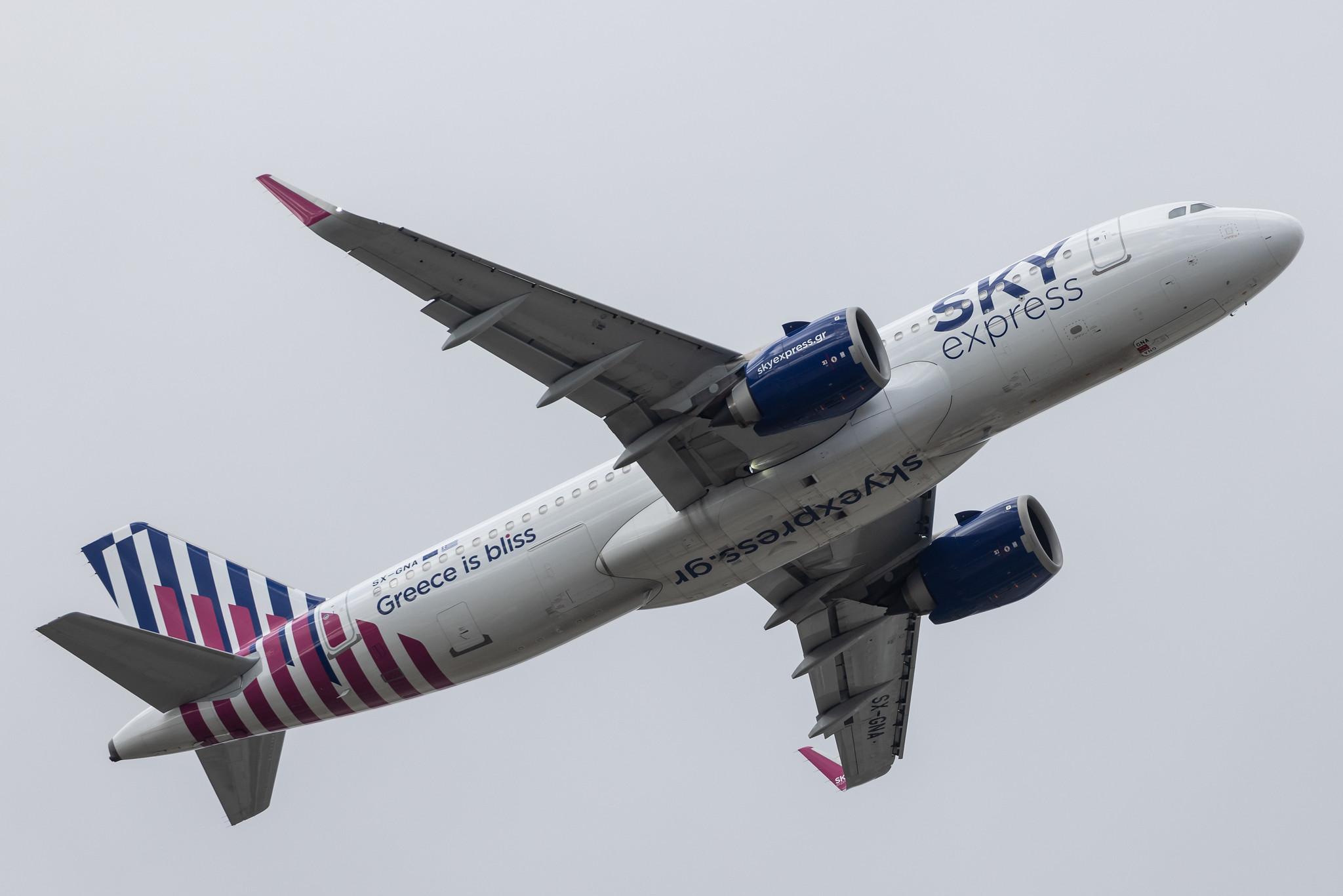 London Heathrow: Sky Express (GQ / SEH) |  Airbus A320-251N A20N | SX-GNA | MSN 09516