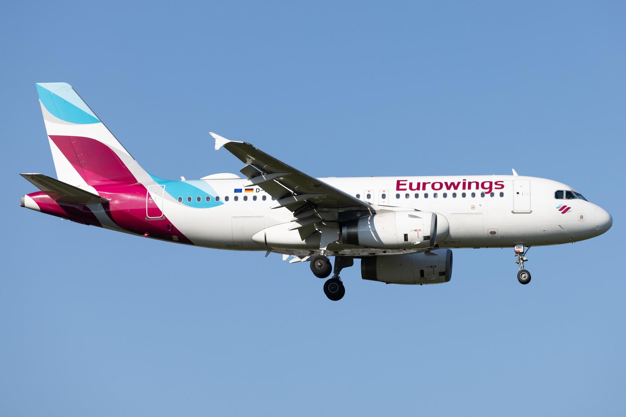 Hamburg Airport: Eurowings (EW / EWG) | Airbus A319-132 A319 | D-AGWV | MSN 5467