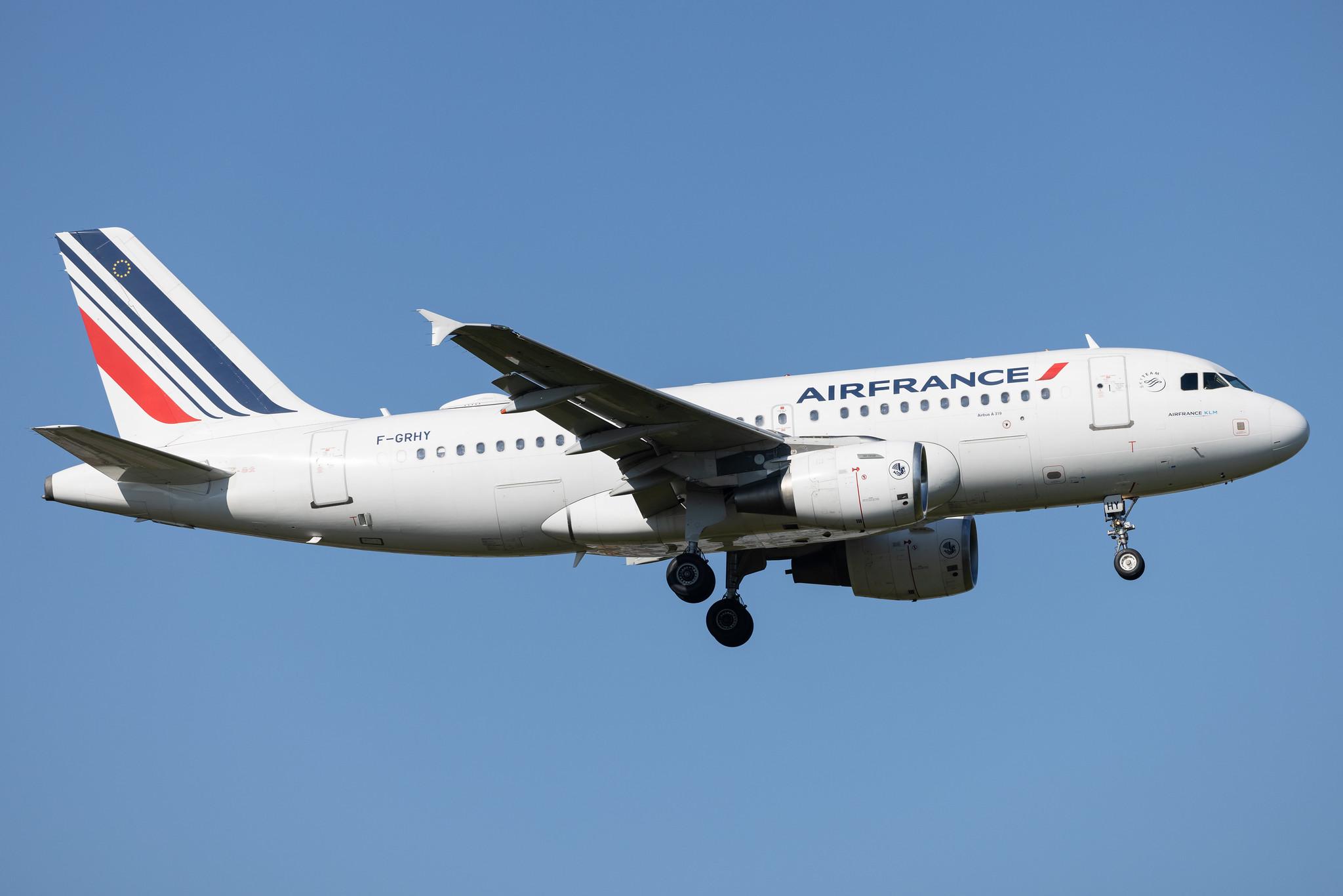 Hamburg Airport: Air France (AF / AFR) | Airbus A319-111 A319 | F-GRHY | MSN 1616