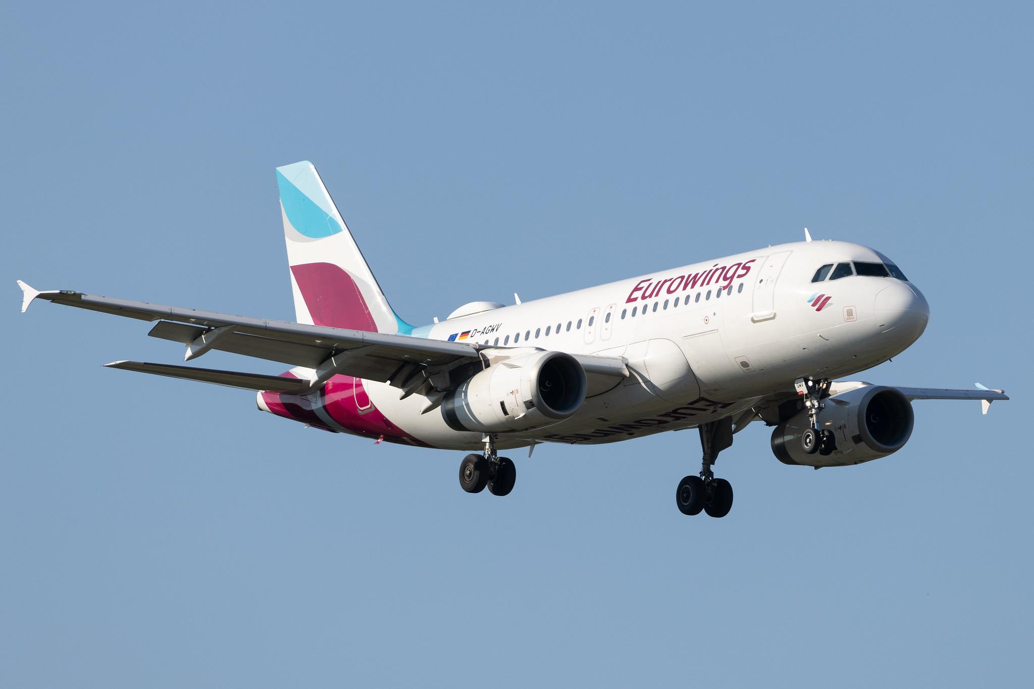 Hamburg Airport: Eurowings (EW / EWG) | Airbus A319-132 A319 | D-AGWV | MSN 5467