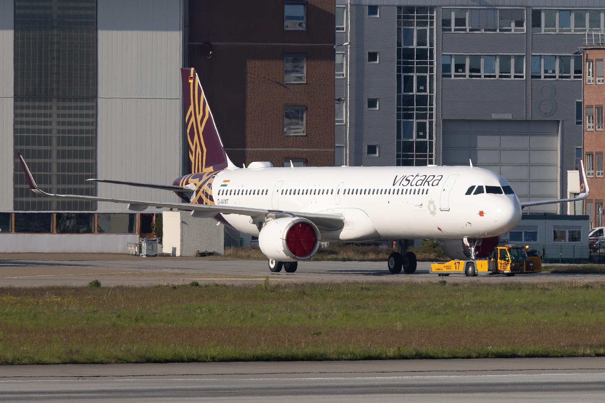Hamburg Finkenwerder: Vistara (UK / VTI) | Airbus A321-251NX A21N | D-AVXT | VT-TVE | MSN 10660
