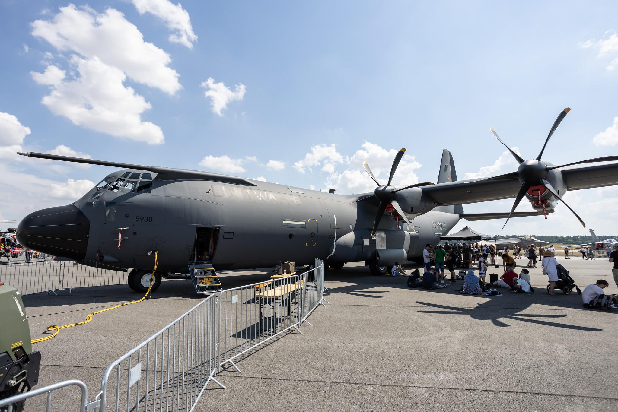 ILA Berlin Air Show: German Air Force (/ GAF) | Lockheed Martin C-130J-30 Hercules C130 | 55+01 | MSN 5930