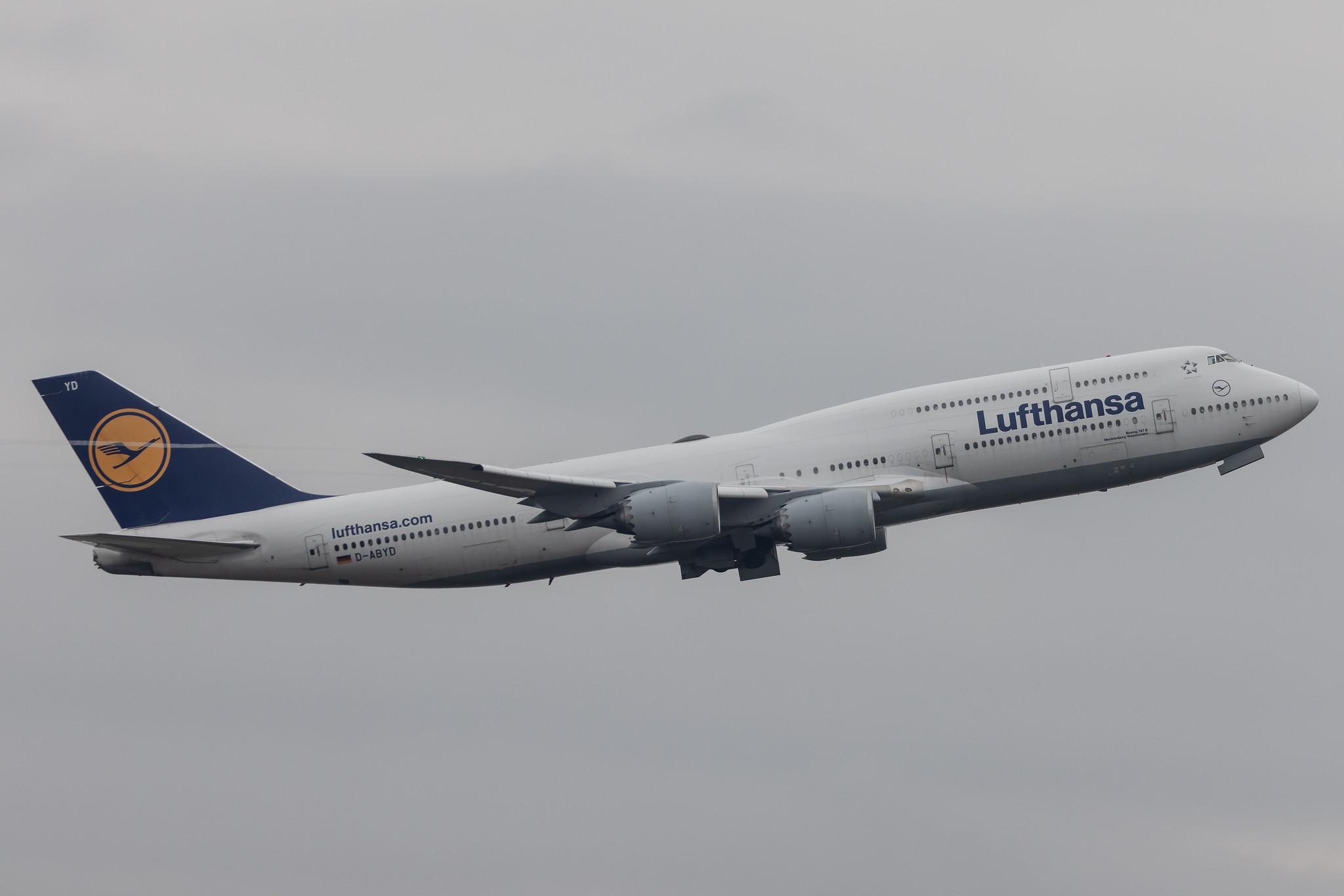 Frankfurt Airport: Lufthansa (LH / DLH) |  Boeing 747-830 B748 | D-ABYD | MSN 37829