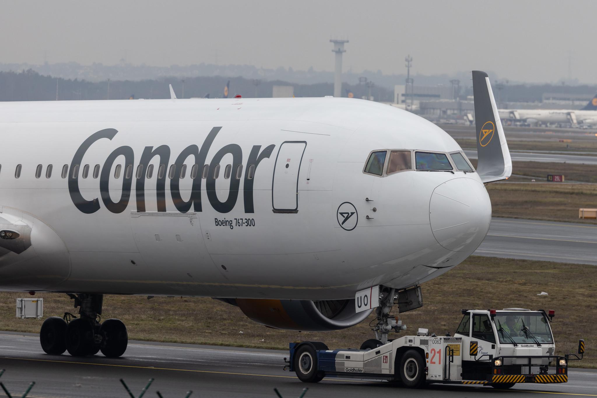 Frankfurt Airport: Condor (DE / CFG) |  Boeing 767-3Q8(ER) B763 | D-ABUO | MSN 29387