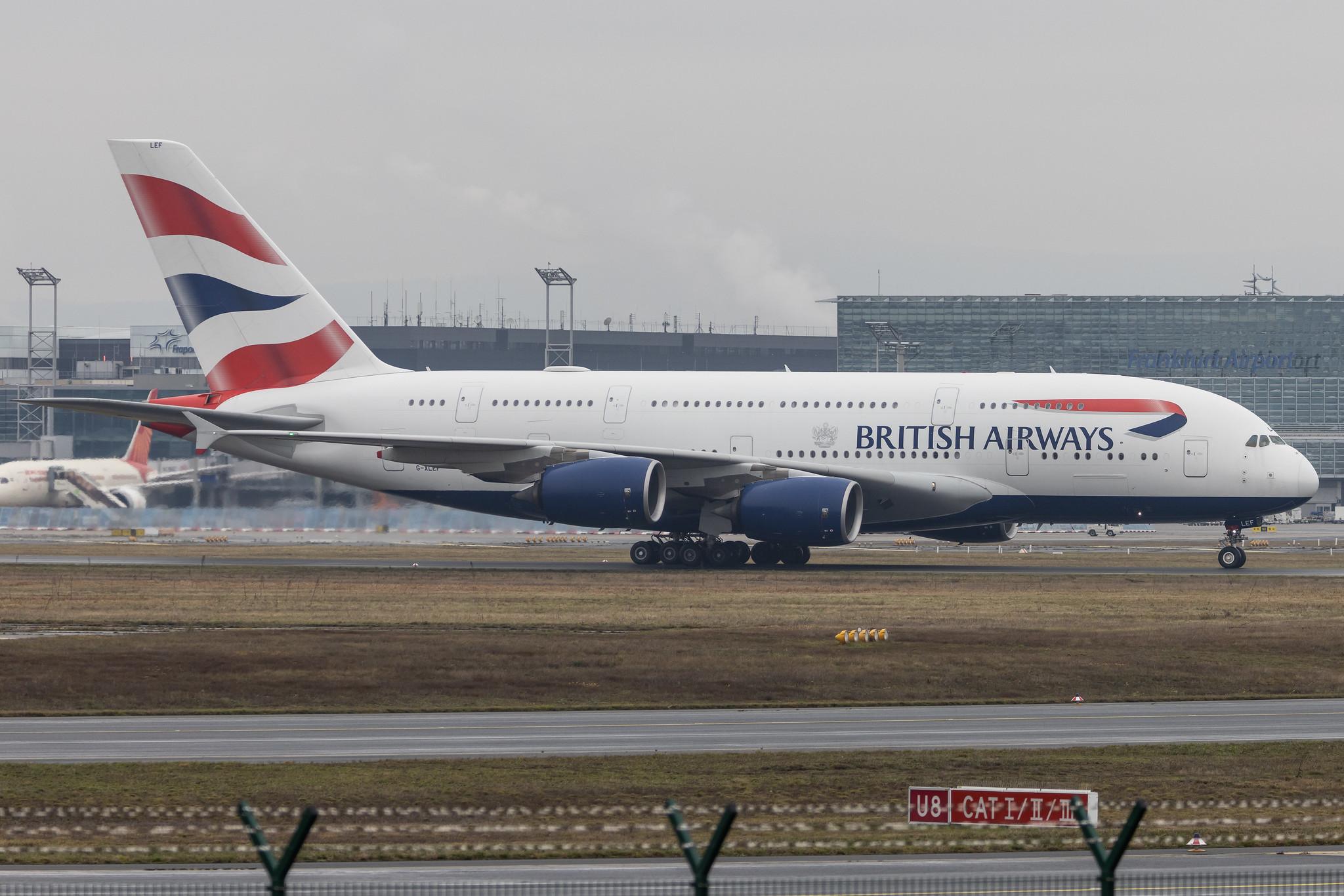 Frankfurt Airport: British Airways (BA / BAW) |  Airbus A380-841 A388 | G-XLEF | MSN 151