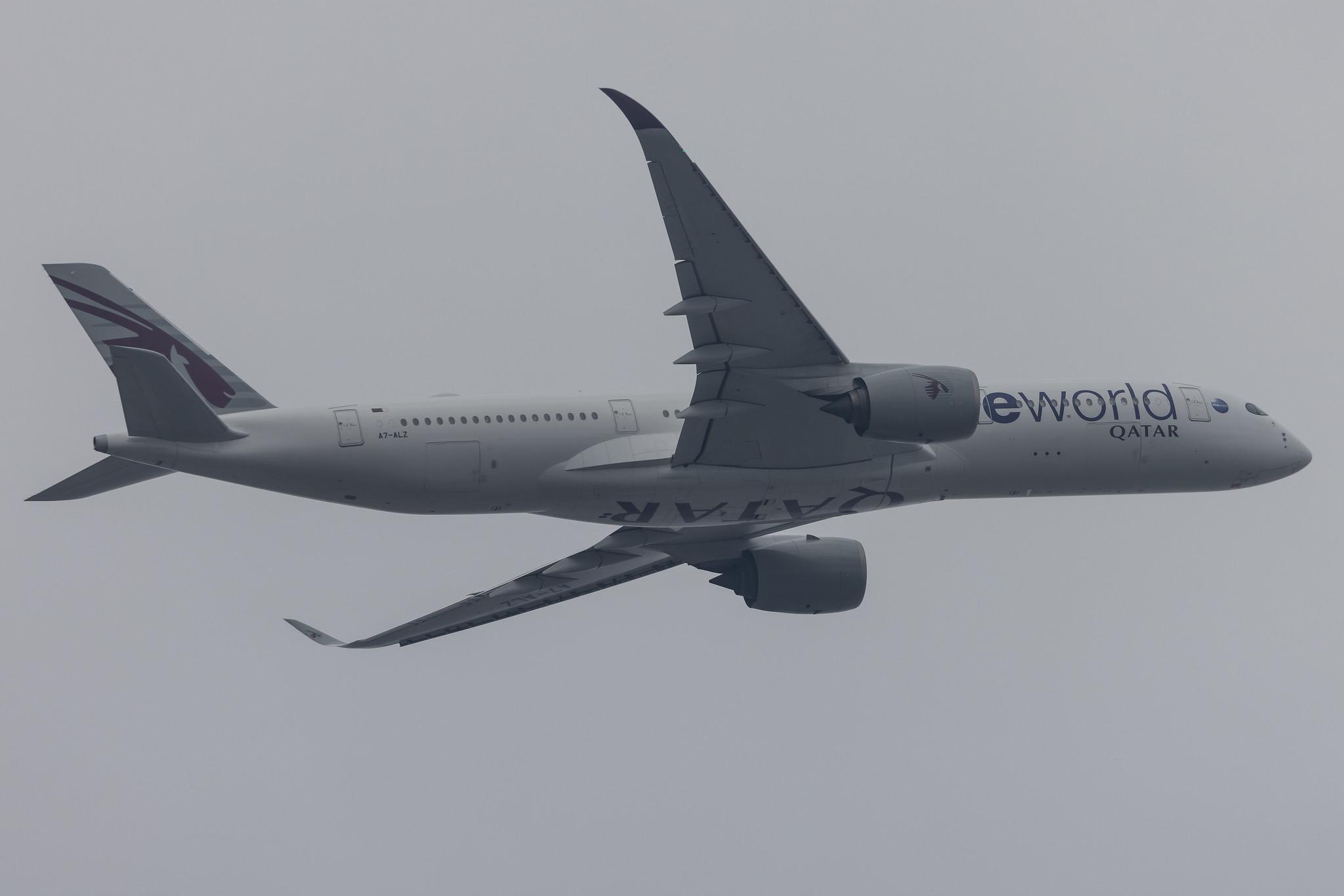 Frankfurt Airport: Qatar Airways (QR / QTR) |  Livery: Oneworld Livery |  Airbus A350-941 A359 | A7-ALZ | MSN 143