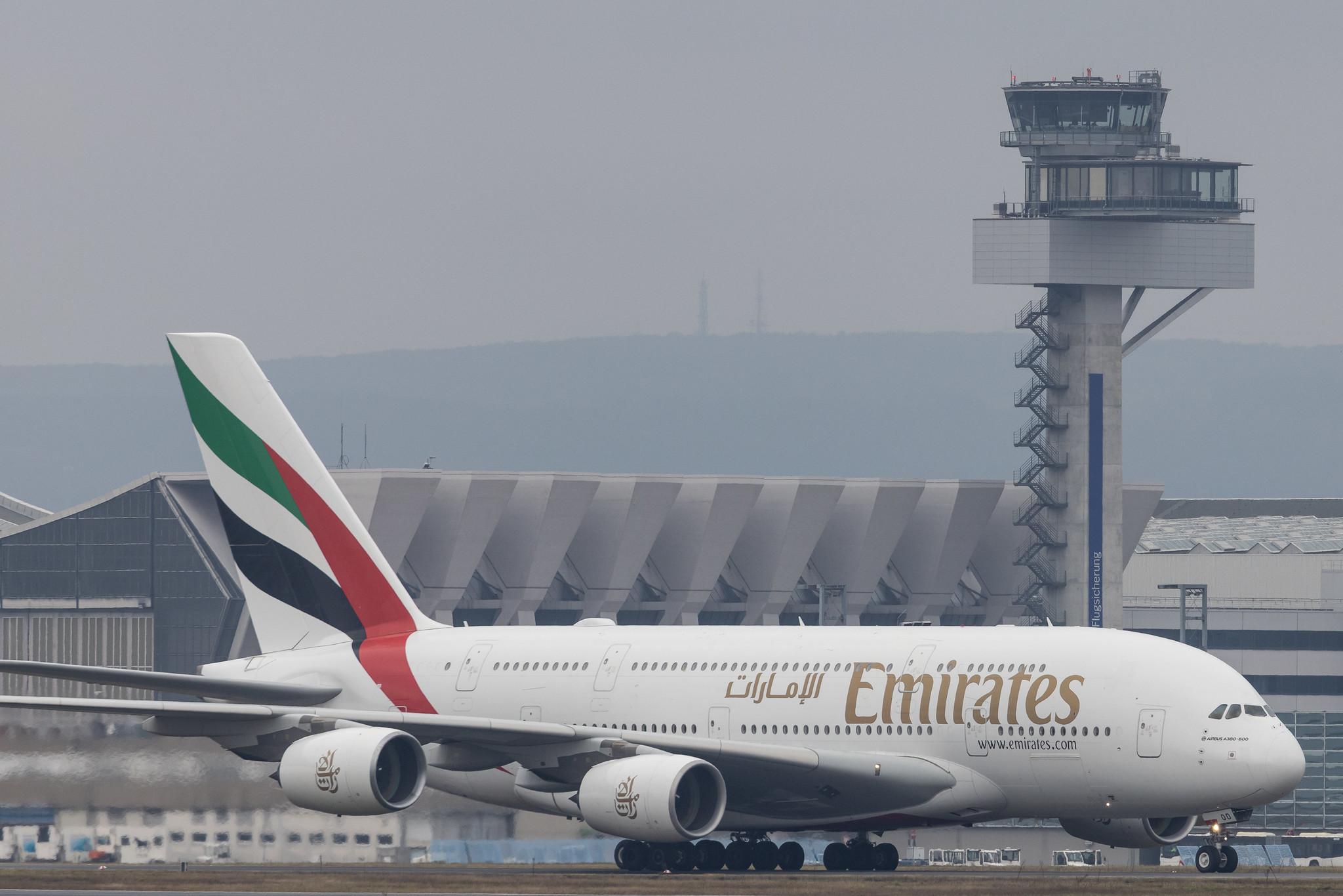 Frankfurt Airport: Emirates (EK / UAE) |  Airbus A380-861 A388 | A6-EOD | MSN 168