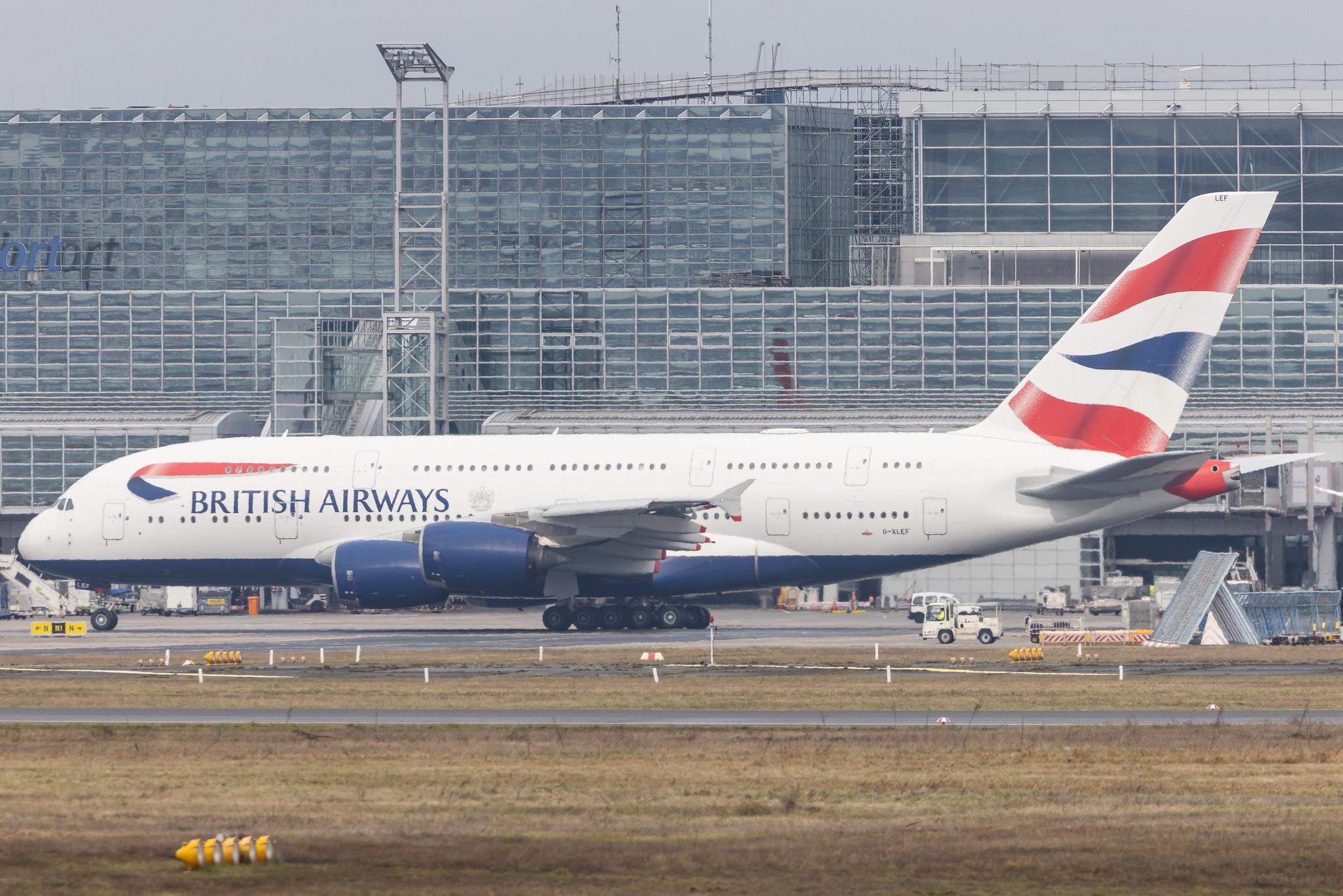 Frankfurt Airport: British Airways (BA / BAW) |  Airbus A380-841 A388 | G-XLEF | MSN 151