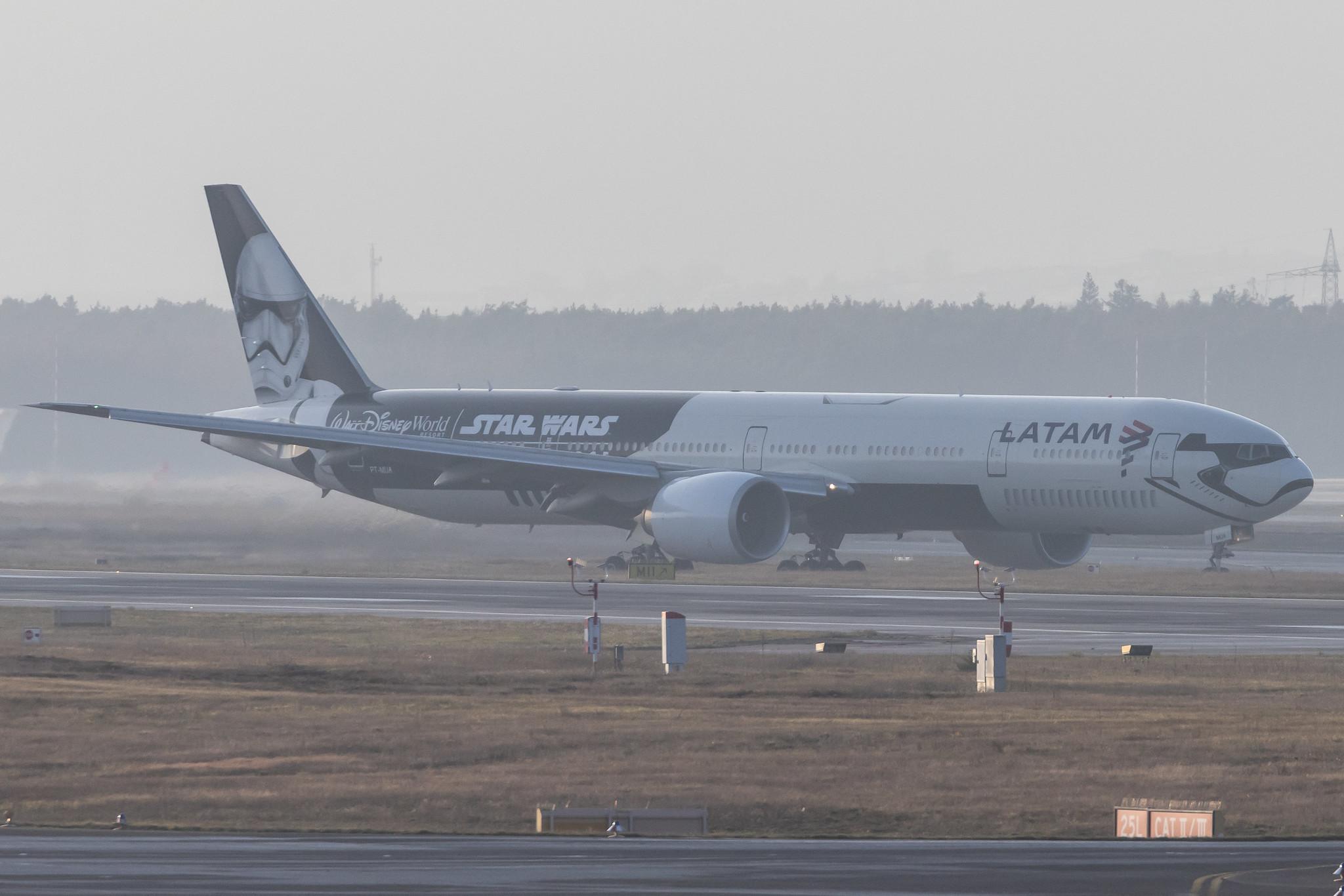 Frankfurt Airport: LATAM Airlines (LA / LAN) |  Livery: Star Wars-Galaxy's Edge Livery | Operator: LATAM Brasil |  Boeing 777-32W(ER) B77W | PT-MUA | MSN 37664