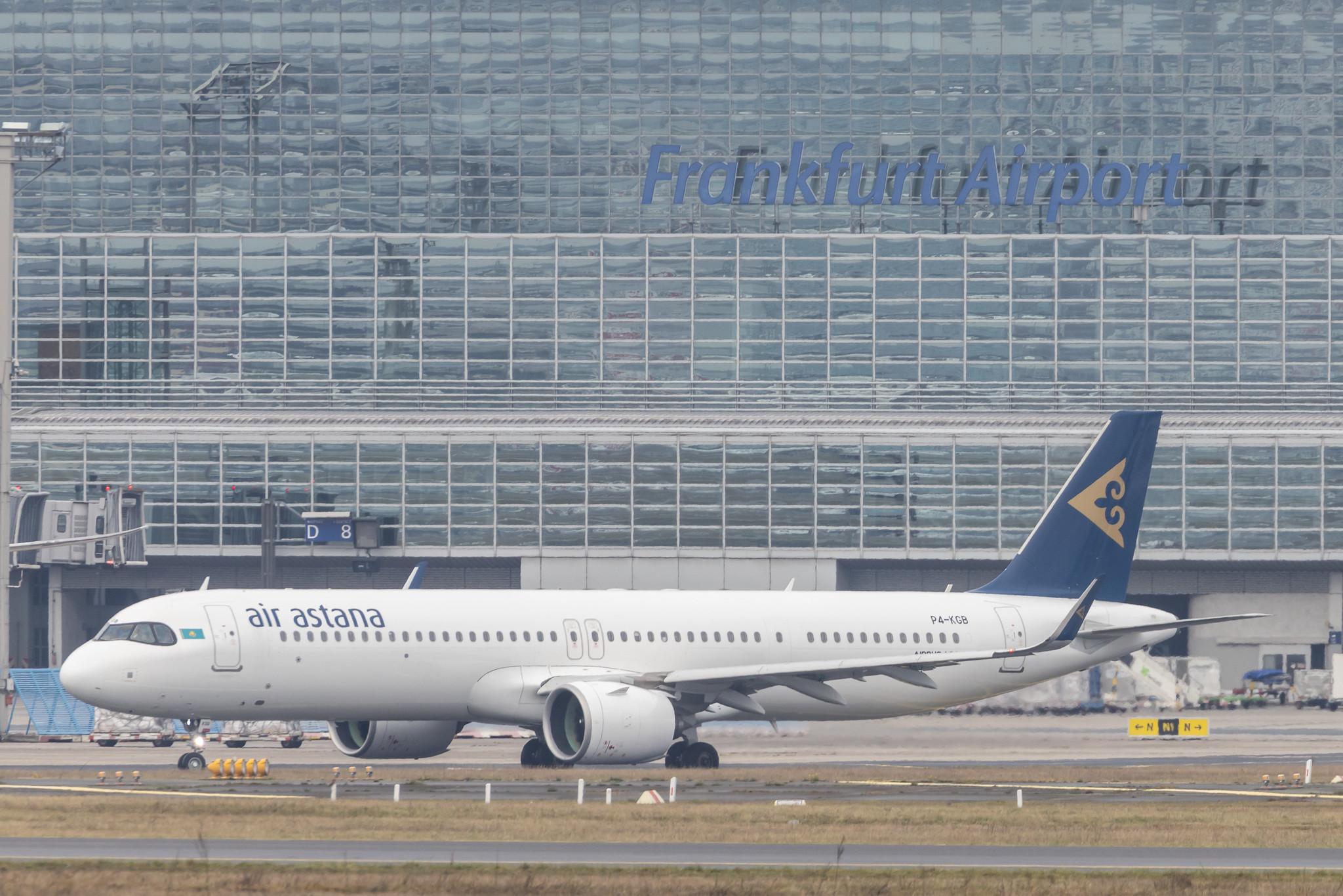 Frankfurt Airport: Air Astana (KC / KZR) |  Airbus A321-271NX A21N | P4-KGB | MSN 08980