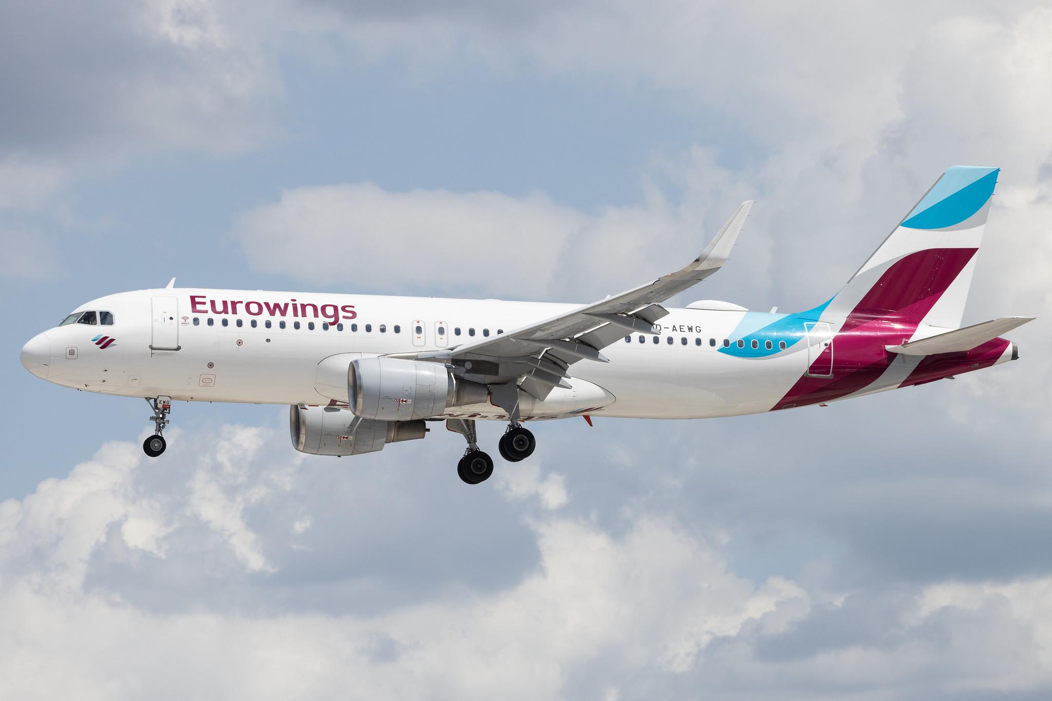 Hamburg Airport: Eurowings (EW / EWG) | Airbus A320-214 A320 | D-AEWG | MSN 7121