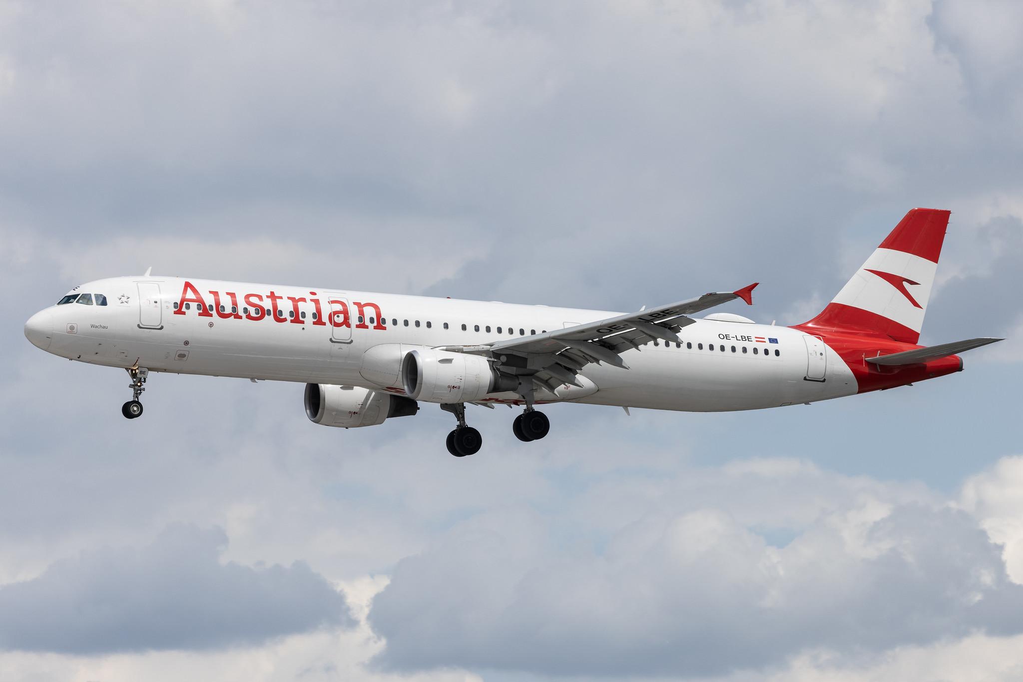 Hamburg Airport: Austrian Airlines (OS / AUA) | Airbus A321-211 A321 | OE-LBE | MSN 0935