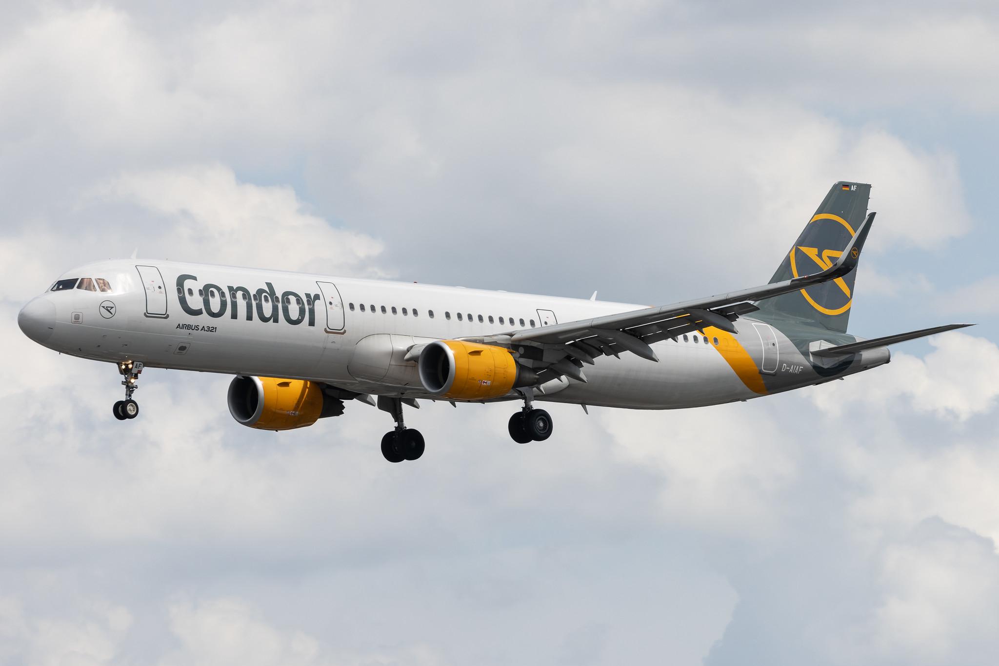 Hamburg Airport: Condor (DE / CFG) | Airbus A321-211 A321 | D-AIAF | MSN 6459