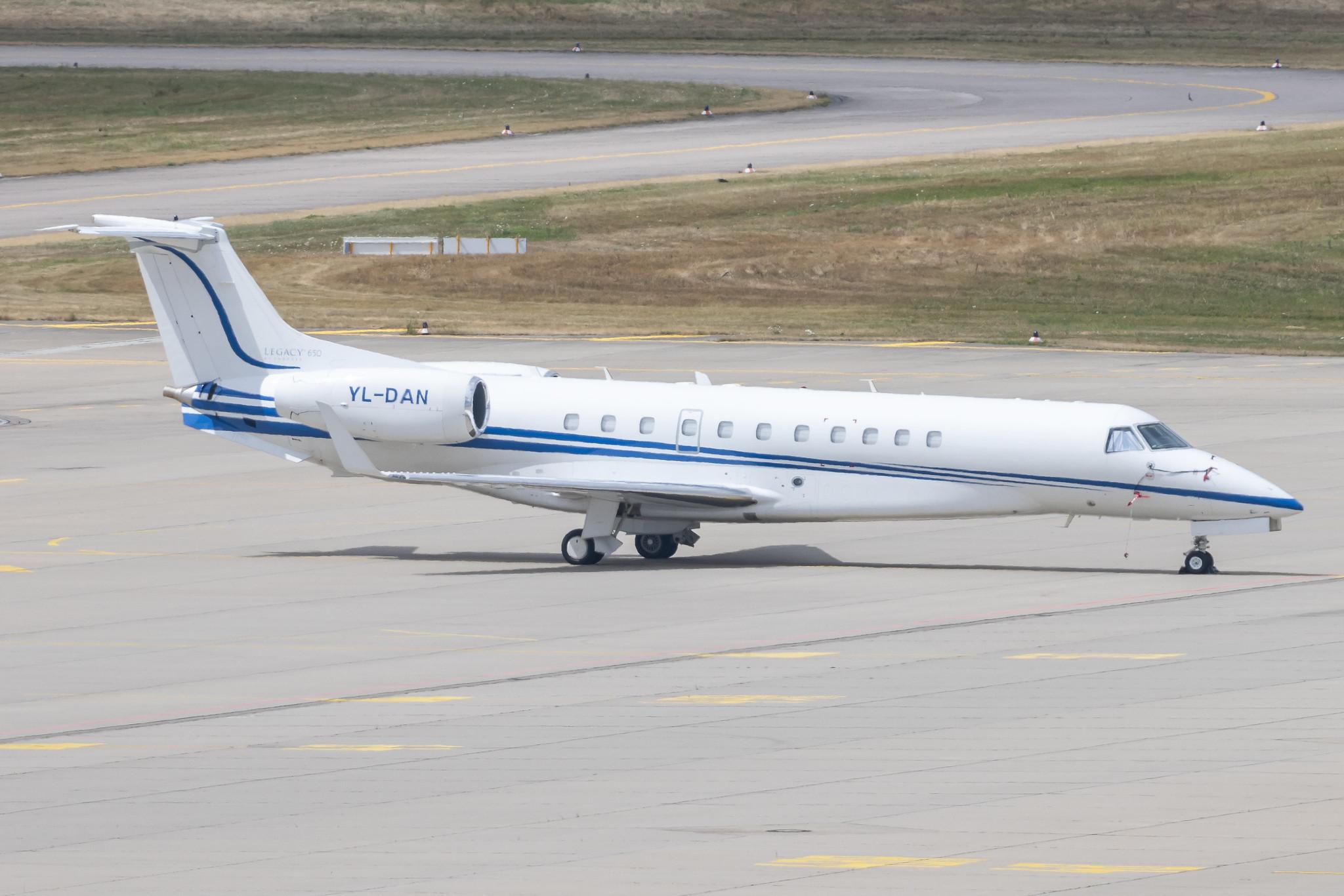 Hannover Airport: Union Aviation (/ UAG) |  Embraer Legacy 650 E35L | YL-DAN | MSN 14501183