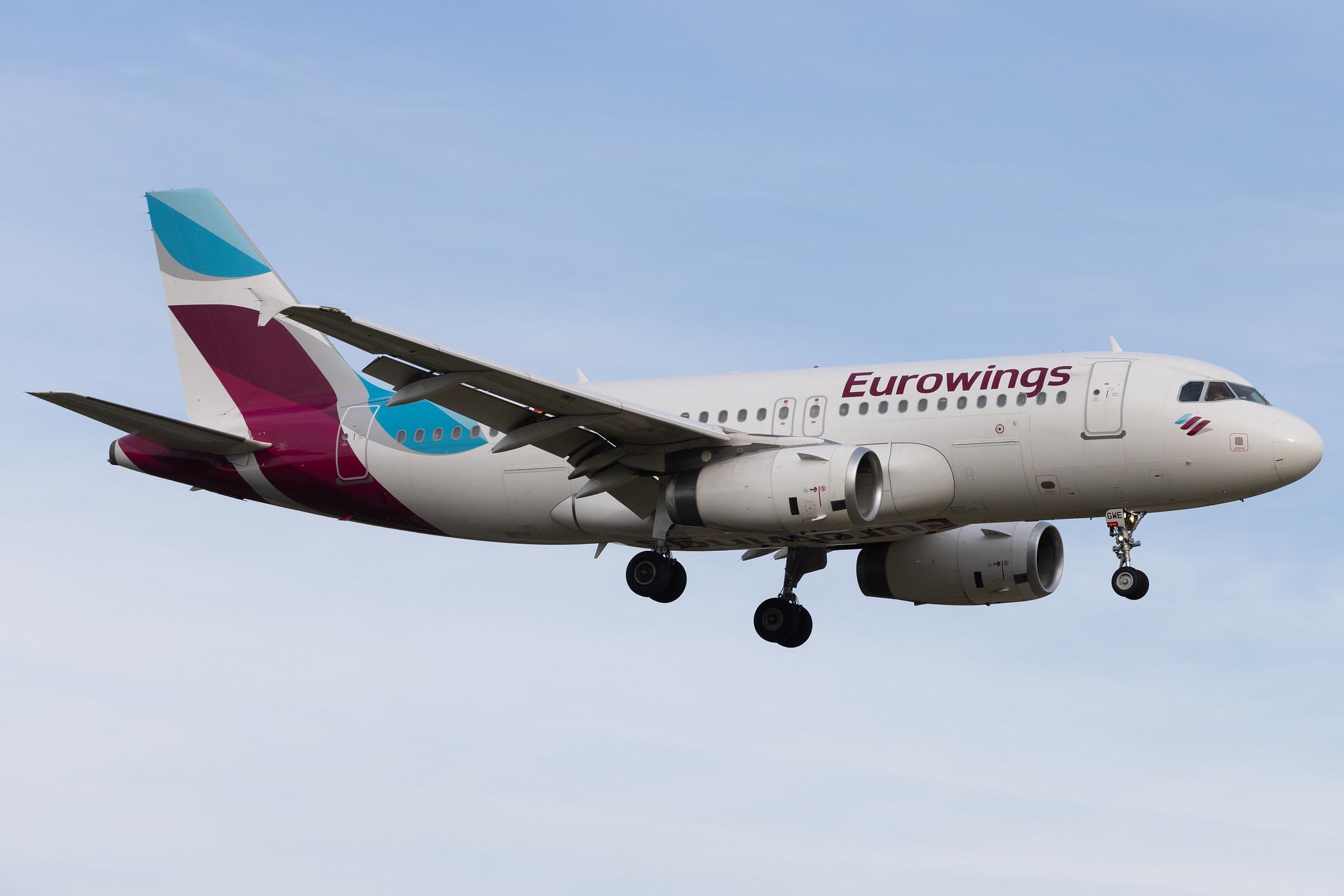 Hamburg Airport: Eurowings (EW / EWG) | Airbus A319-132 A319 | D-AGWE | MSN 3128
