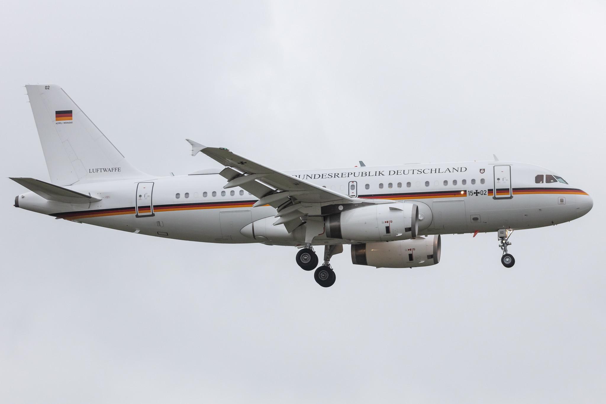 Fliegerhorst Hohn: German Air Force (/ GAF) | Airbus A319-133(CJ) A319 | 15+02 | MSN 4060