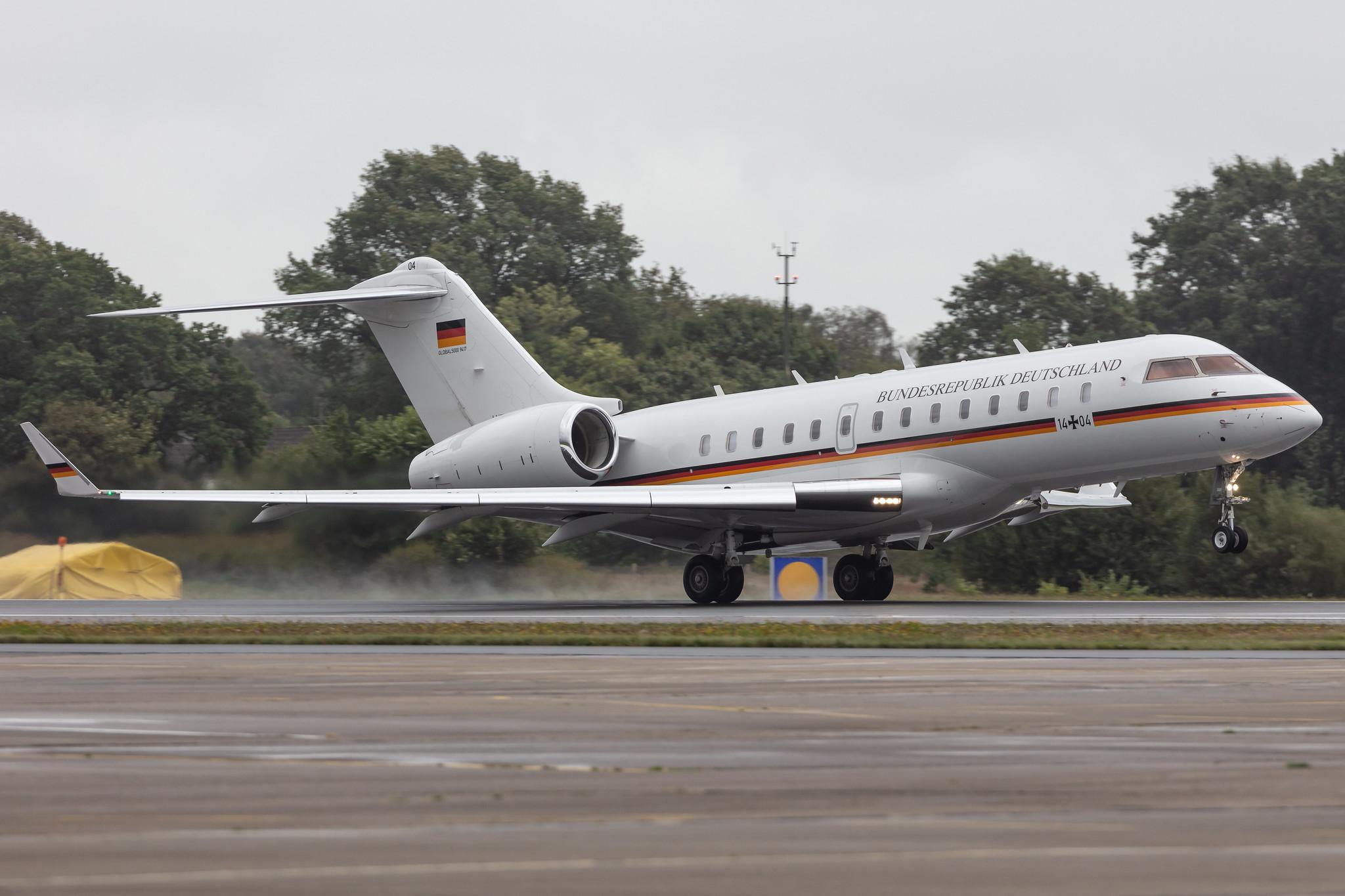 Fliegerhorst Hohn: German Air Force (/ GAF) | Bombardier BD-700-1A11 Global 5000 GLEX | 14+04 | MSN 9417