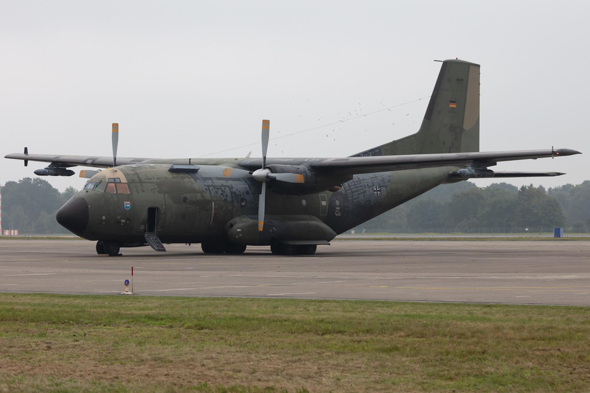 Fliegerhorst Hohn: German Air Force (/ GAF) | Transall C-160D C160 | 50+51 | MSN D73