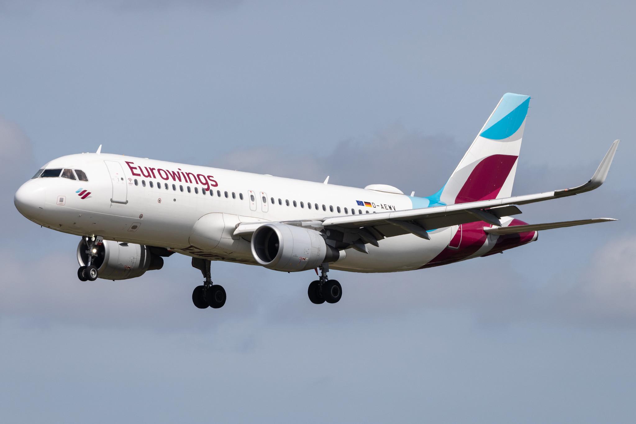 Hamburg Airport: Eurowings (EW / EWG) | Airbus A320-214 A320 | D-AEWV | MSN 7545
