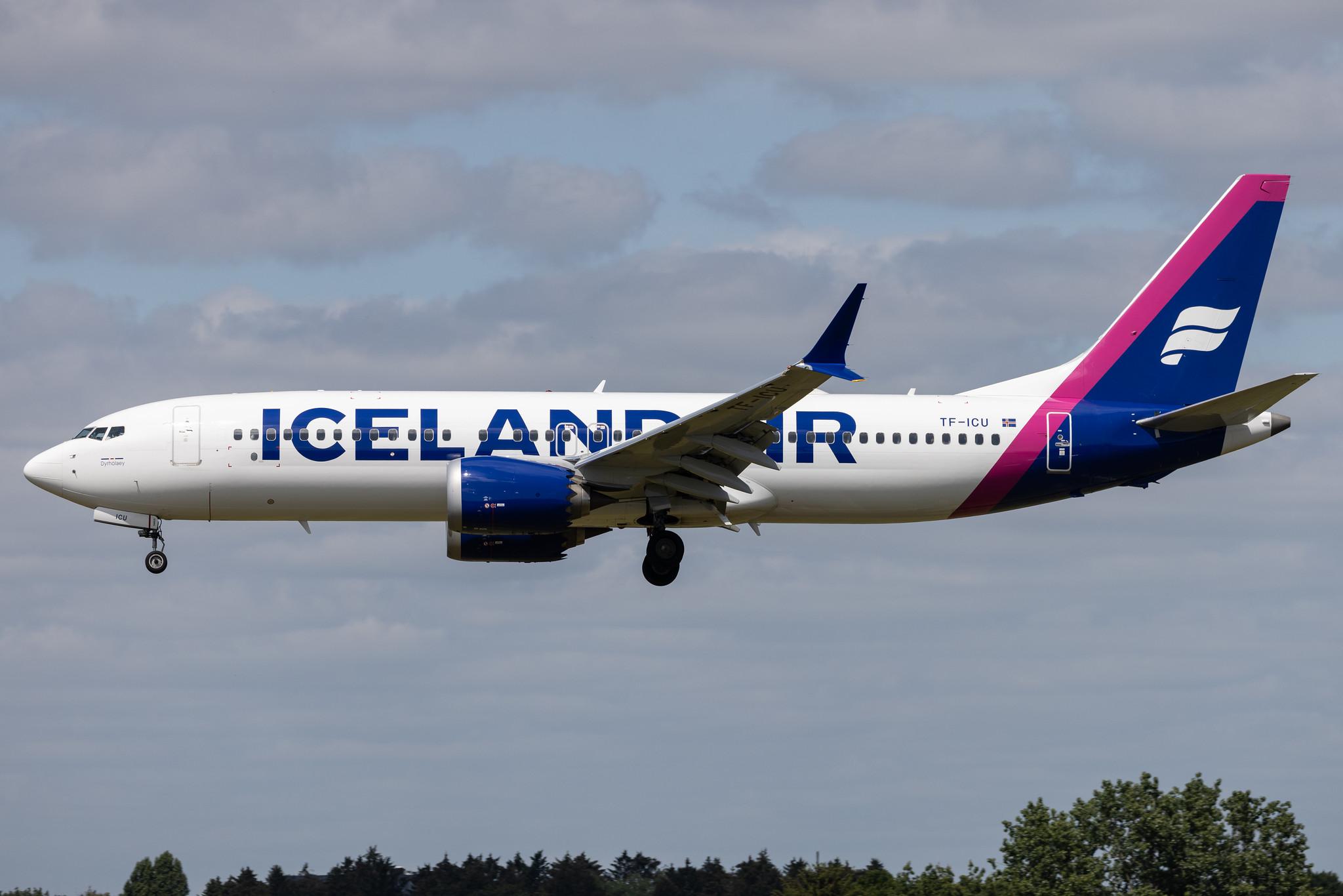 Hamburg Airport: Icelandair (FI / ICE) | Boeing 737 MAX 8 B38M | TF-ICU | MSN 44355