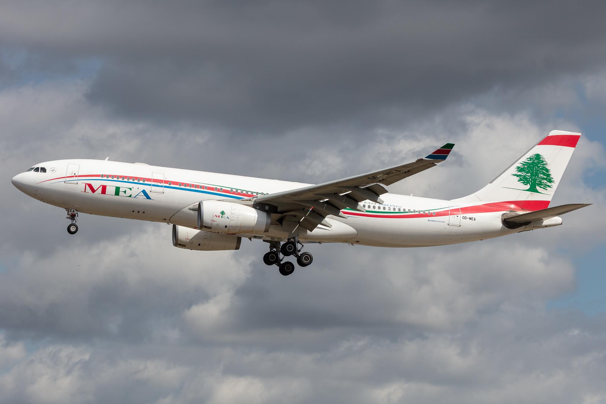 Frankfurt Airport: MEA (ME / MEA) |  Airbus A330-243 A332 | OD-MEA | MSN 0984