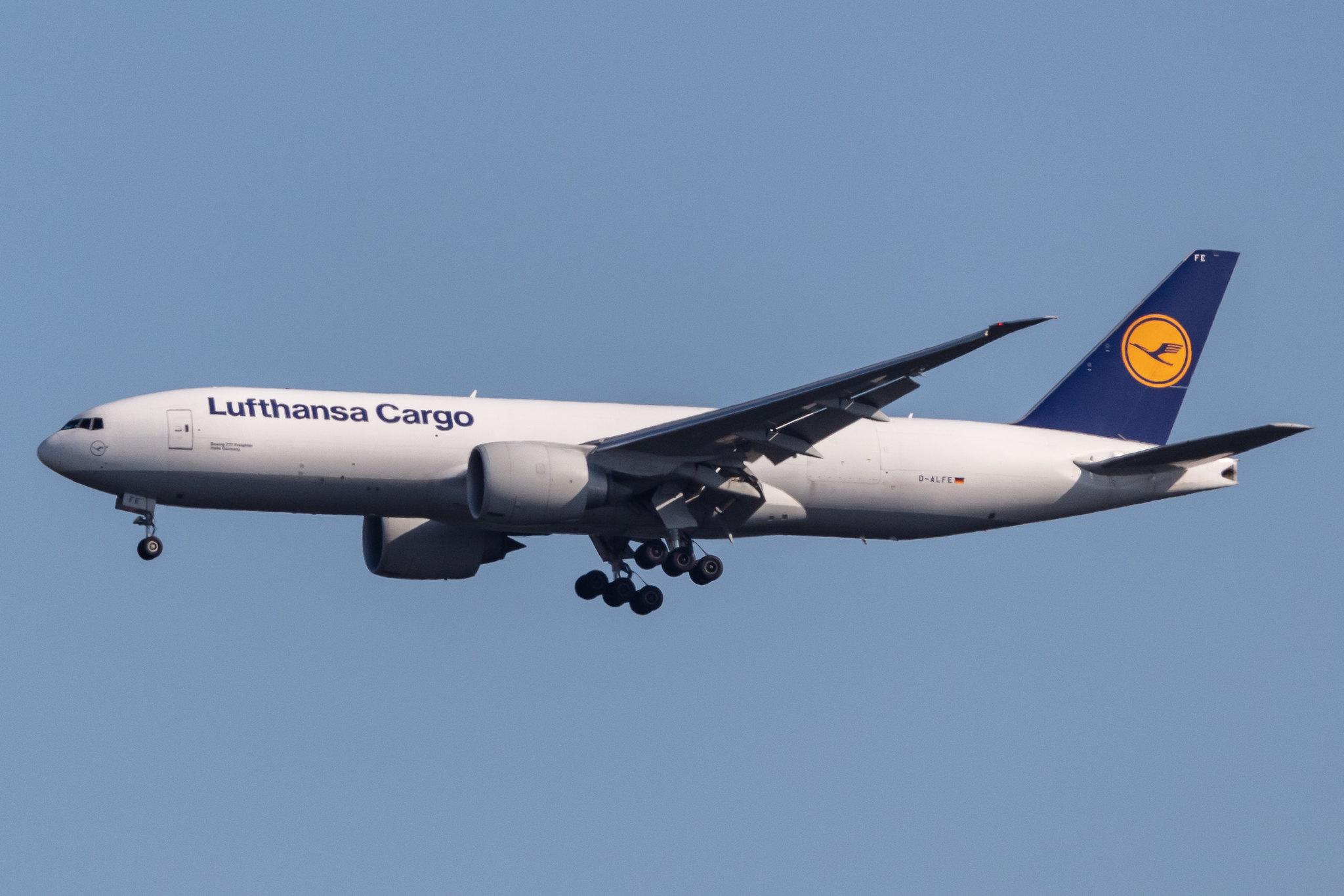 Frankfurt Airport: Lufthansa Cargo (/ GEC) |  Boeing 777-FBT B77L | D-ALFE | MSN 41678