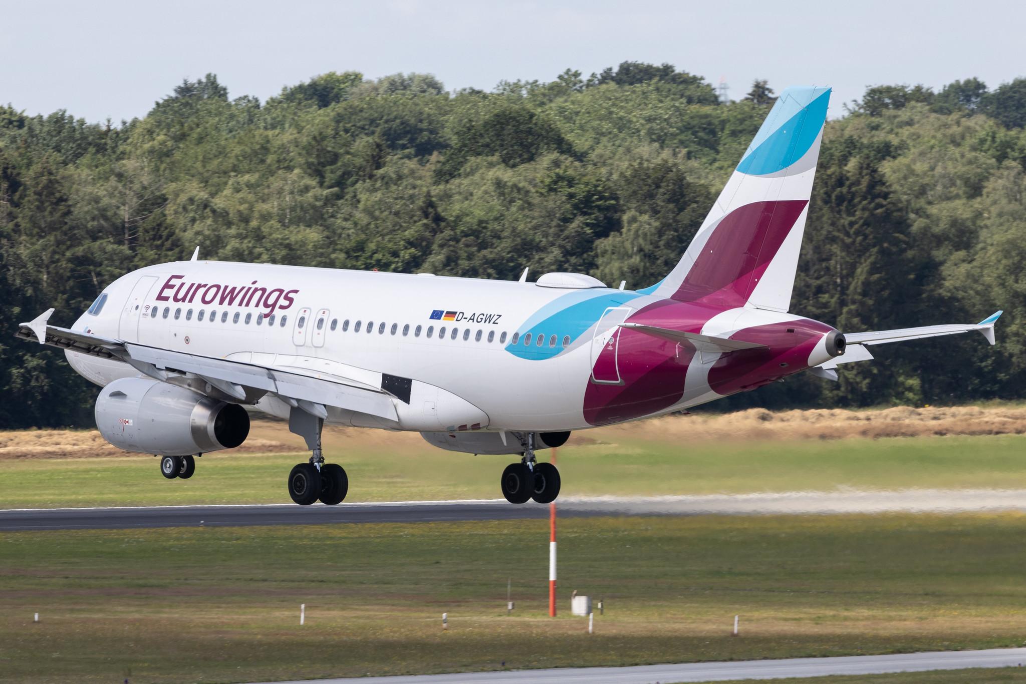 Hamburg Airport: Eurowings (EW / EWG) | Airbus A319-132 A319 | D-AGWZ | MSN 5978