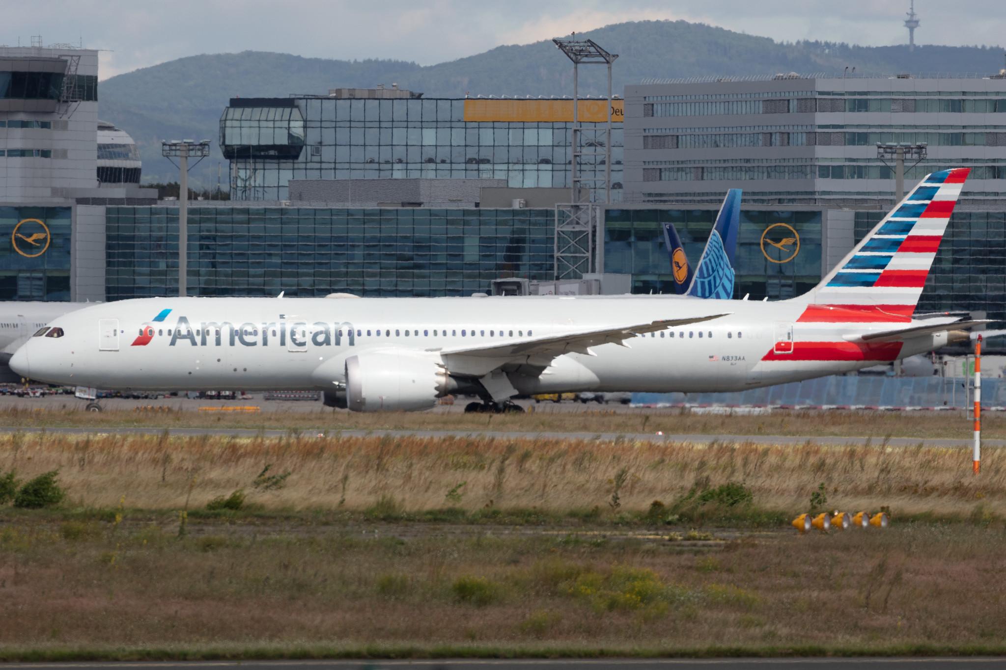 Frankfurt Airport: American Airlines (AA / AAL) |  Boeing 787-9 Dreamliner B789 | N833AA | MSN 40645