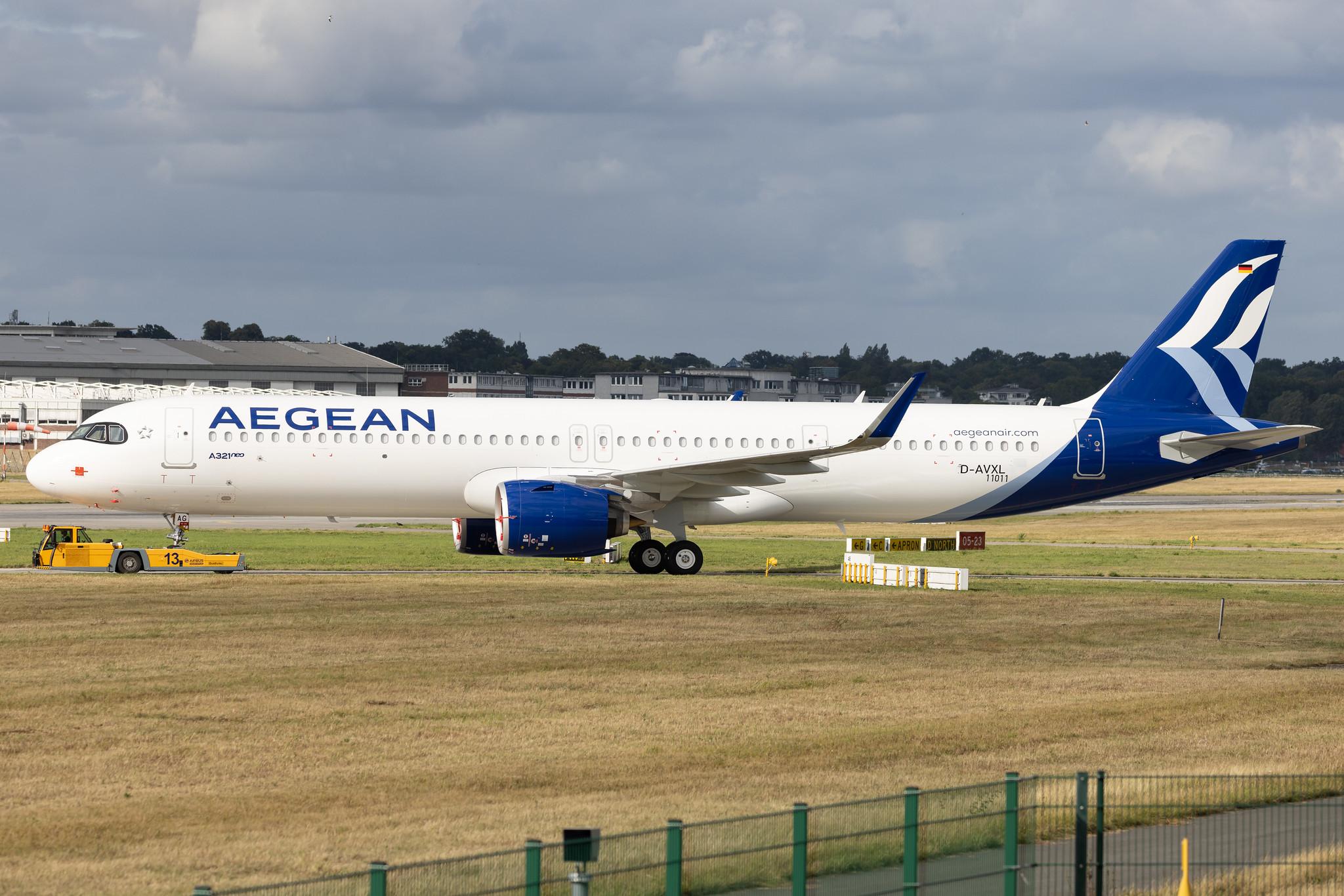 Hamburg Finkenwerder: Aegean Airlines (A3 / AEE) | Airbus A321-271NX A21N | D-AVXL | SX-NAG | MSN 11011