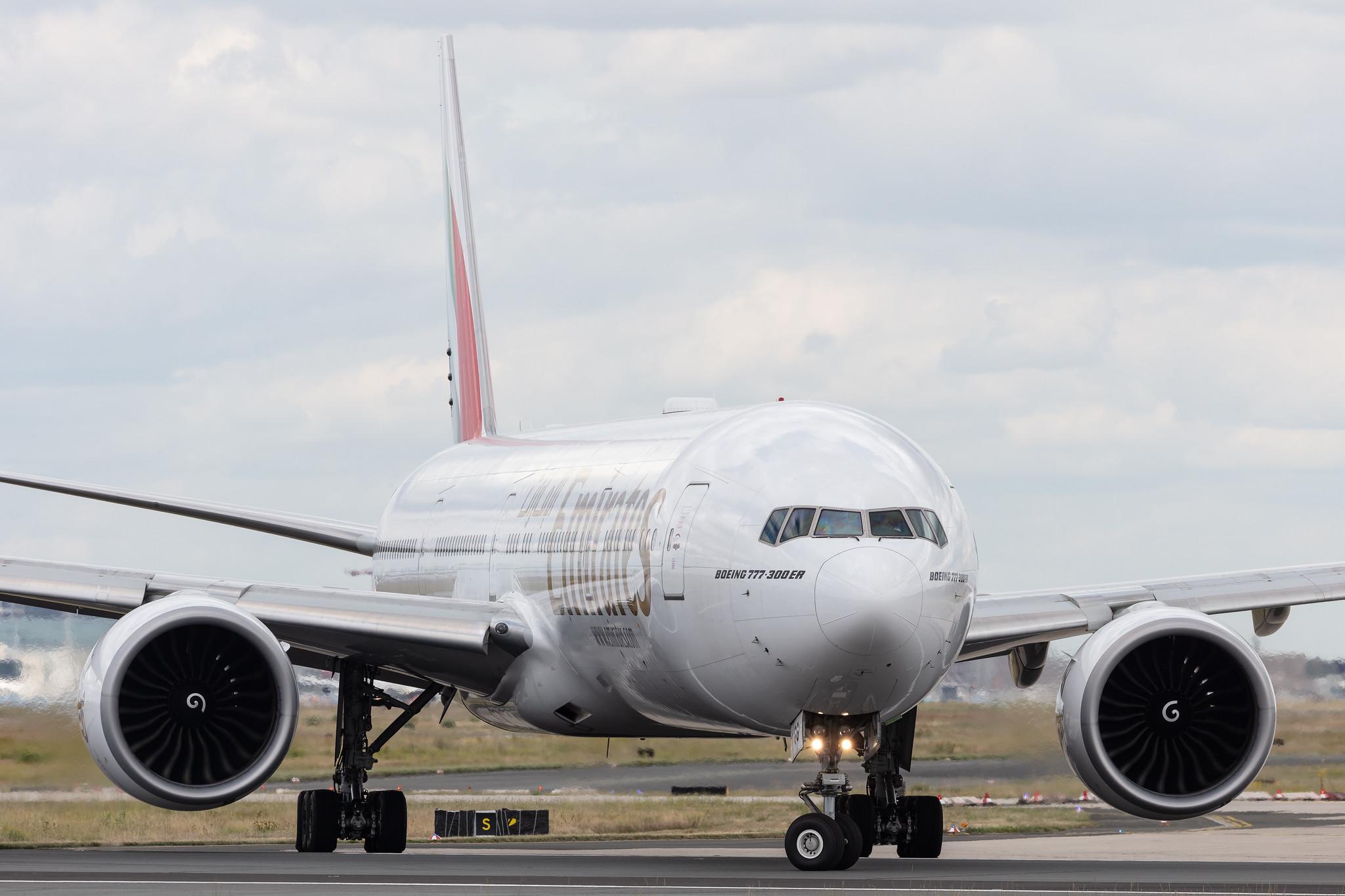 Frankfurt Airport: Emirates (EK / UAE) |  Boeing 777-31H(ER) B77W | A6-EGG | MSN 41070