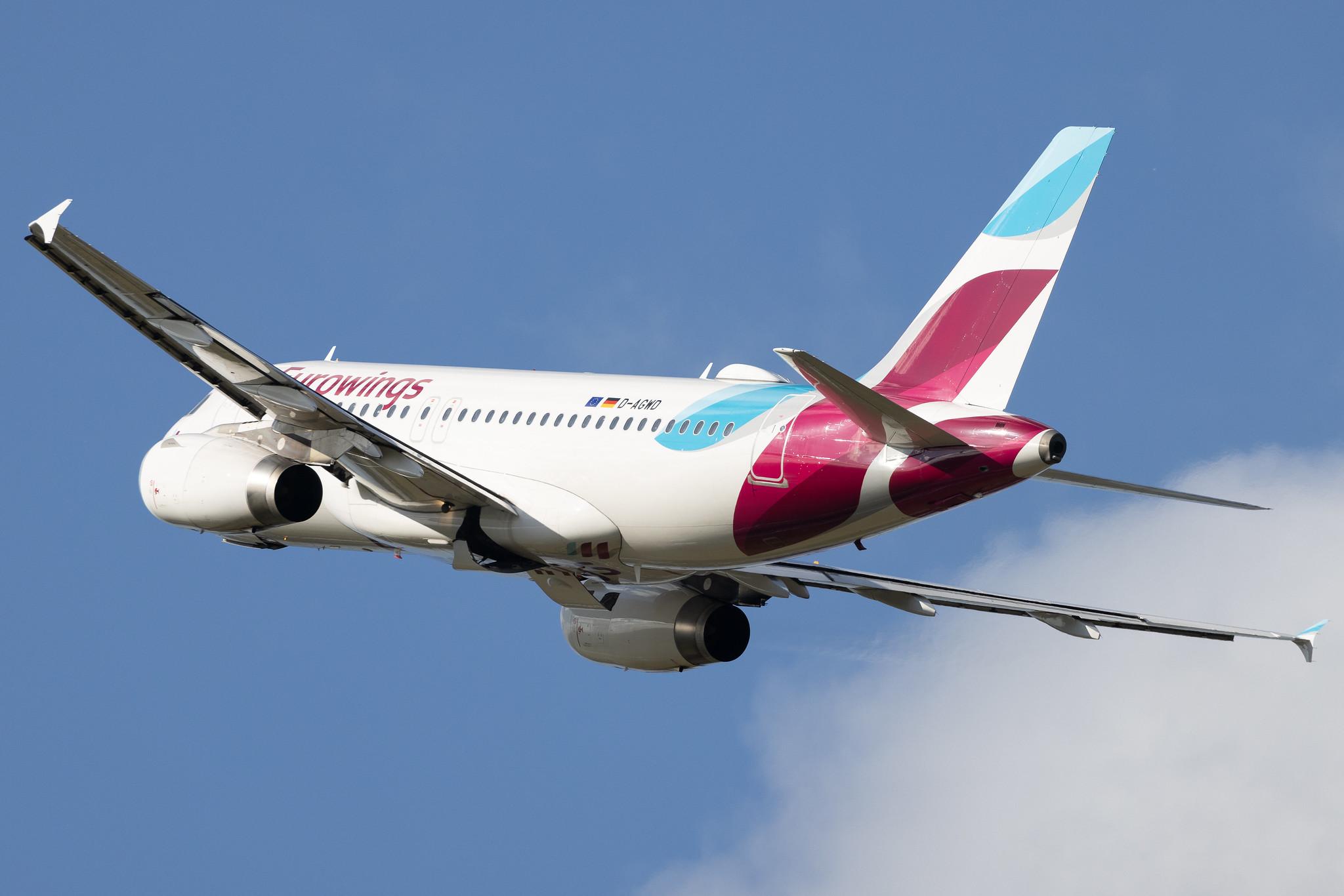 Hamburg Airport: Eurowings (EW / EWG) | Airbus A319-132 A319 | D-AGWD | MSN 3011