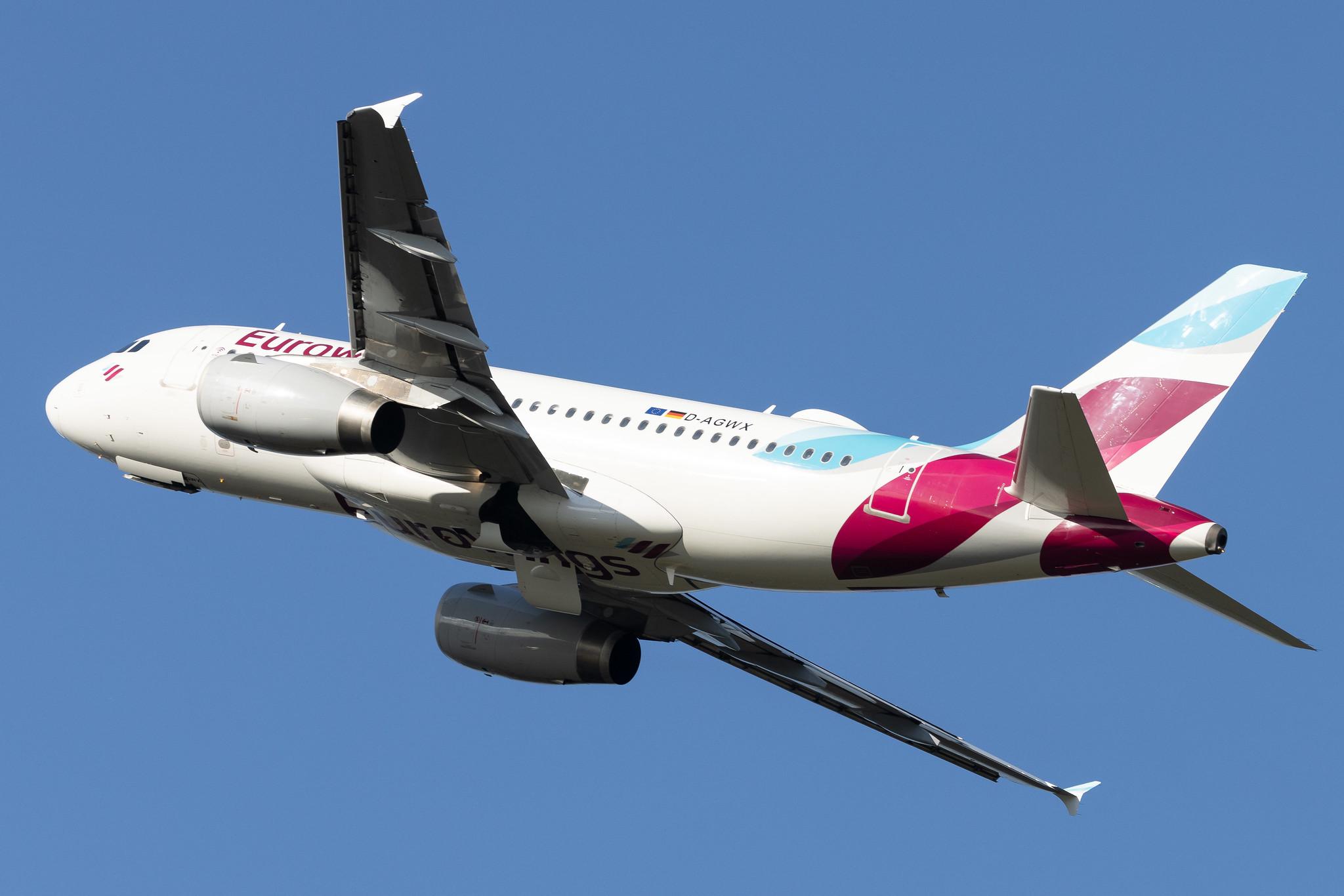 Hamburg Airport: Eurowings (EW / EWG) |  Airbus A319-132 A319 | D-AGWX | MSN 5569