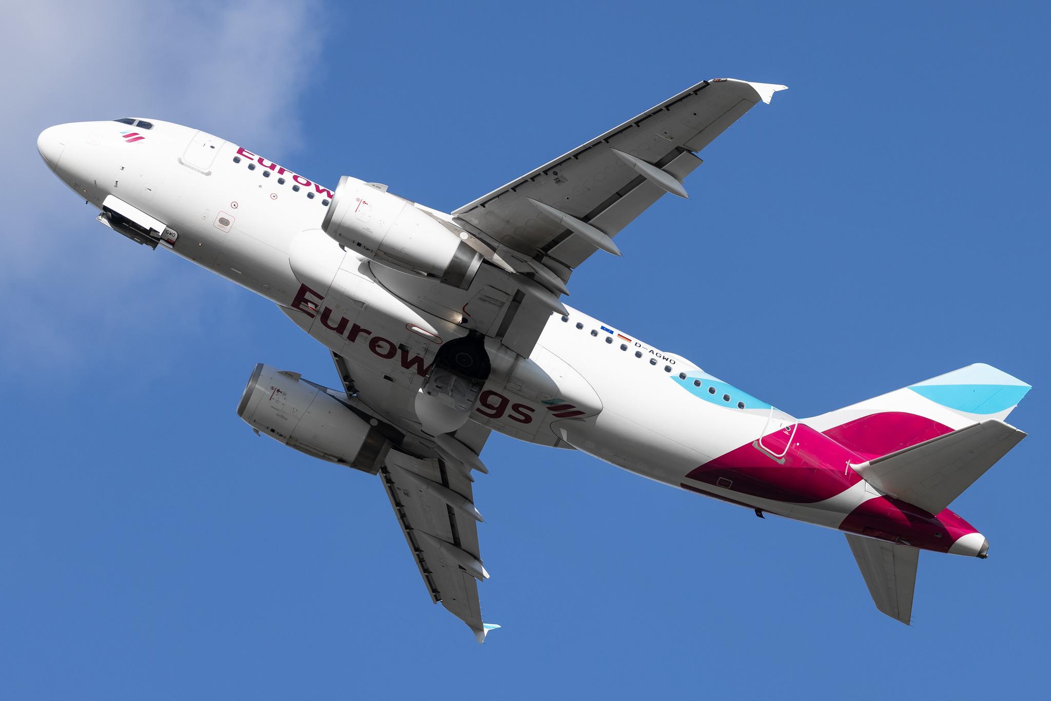 Hamburg Airport: Eurowings (EW / EWG) | Airbus A319-132 A319 | D-AGWO | MSN 4166