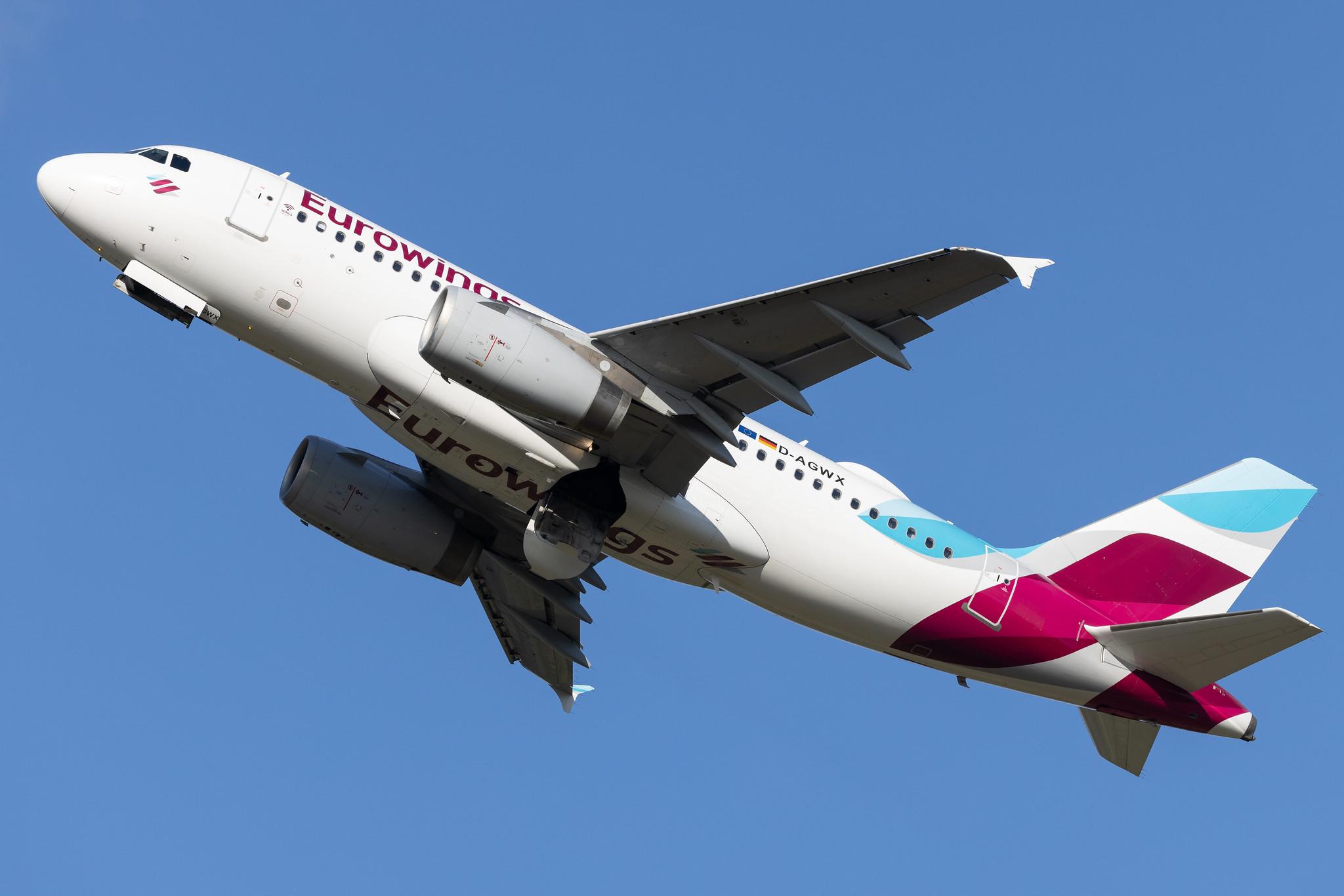 Hamburg Airport: Eurowings (EW / EWG) |  Airbus A319-132 A319 | D-AGWX | MSN 5569