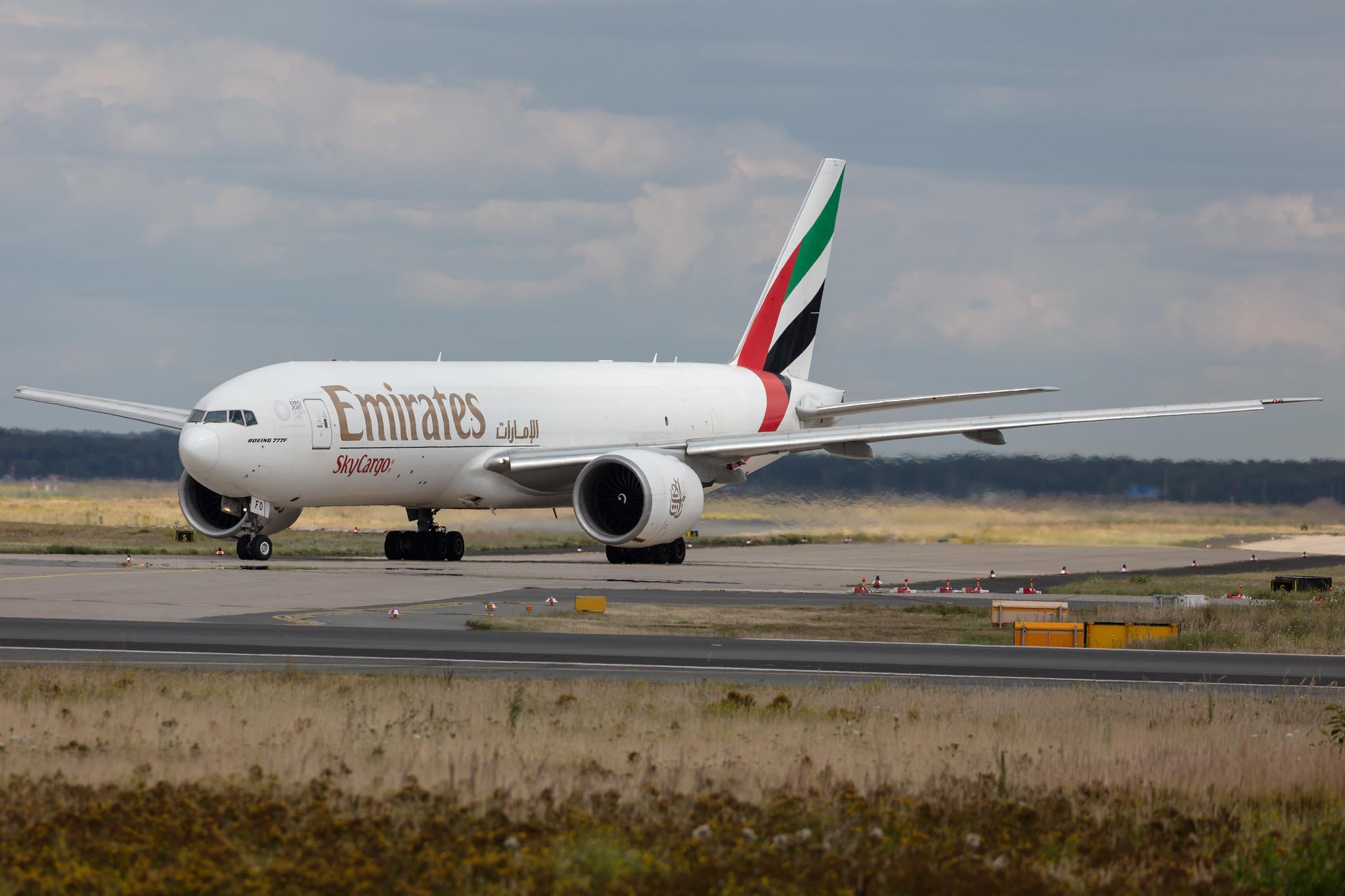 Frankfurt Airport: Emirates SkyCargo (EK / UAE) | Operator: Emirates |  Boeing 777-F1H B77L | A6-EFO | MSN 42233