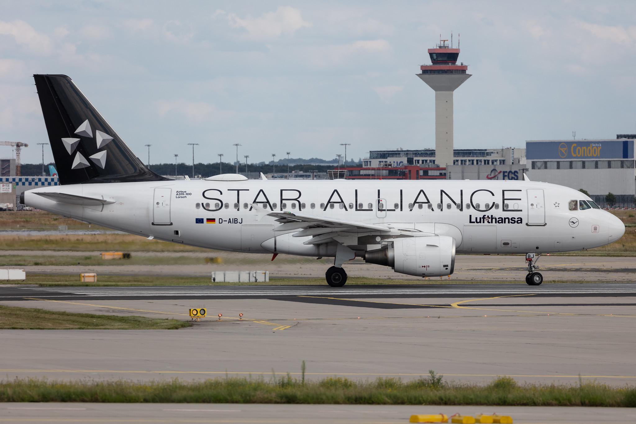 Frankfurt Airport: Lufthansa (LH / DLH) |  Livery: Star Alliance Livery |  Airbus A319-112 A319 | D-AIBJ | MSN 5293