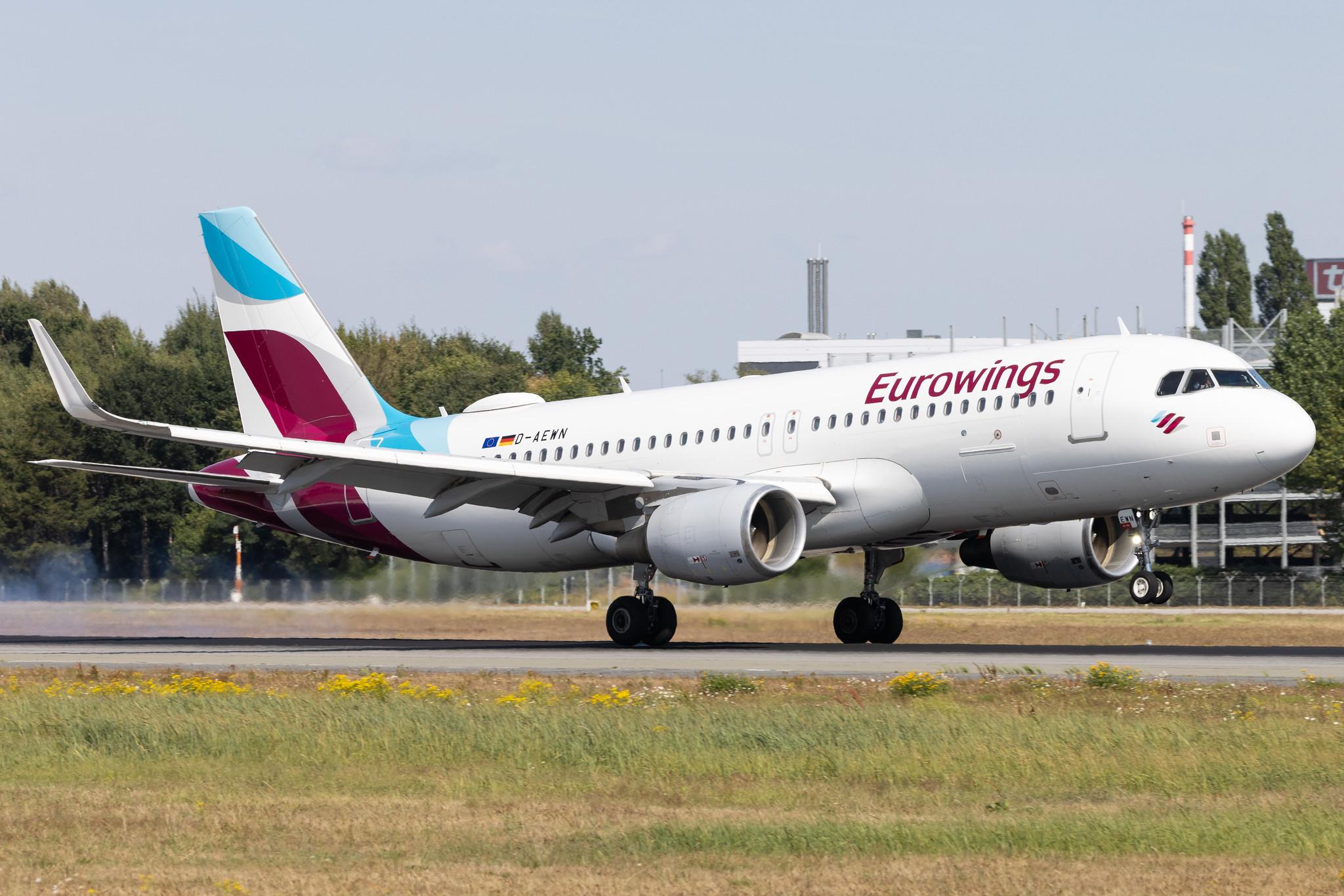Hamburg Airport: Eurowings (EW / EWG) | Airbus A320-214 A320 | D-AEWN | MSN 7393