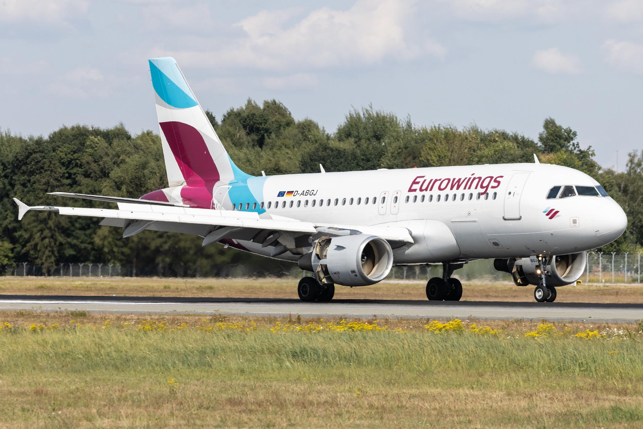 Hamburg Airport: Eurowings (EW / EWG) | Airbus A319-112 A319 | D-ABGJ | MSN 3415