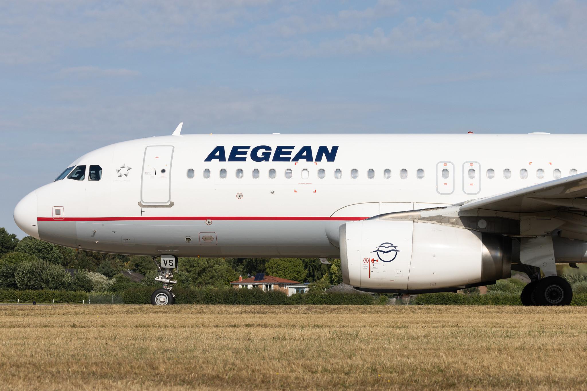 Hamburg Airport: Aegean Airlines (A3 / AEE) | Airbus A320-232 A320 | SX-DVS | MSN 3709