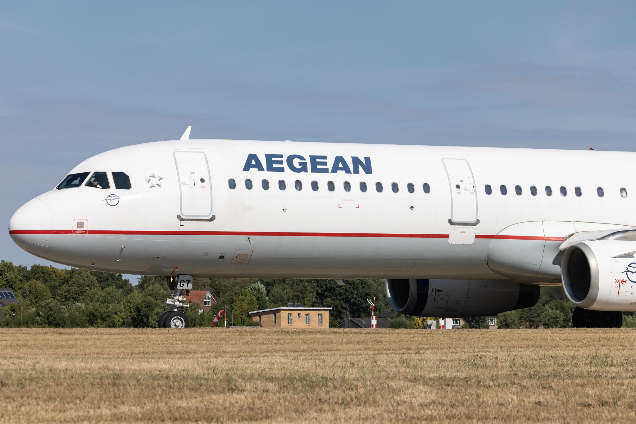 Hamburg Airport: Aegean Airlines (A3 / AEE) |  Airbus A321-231 A321 | SX-DGT | MSN 1433