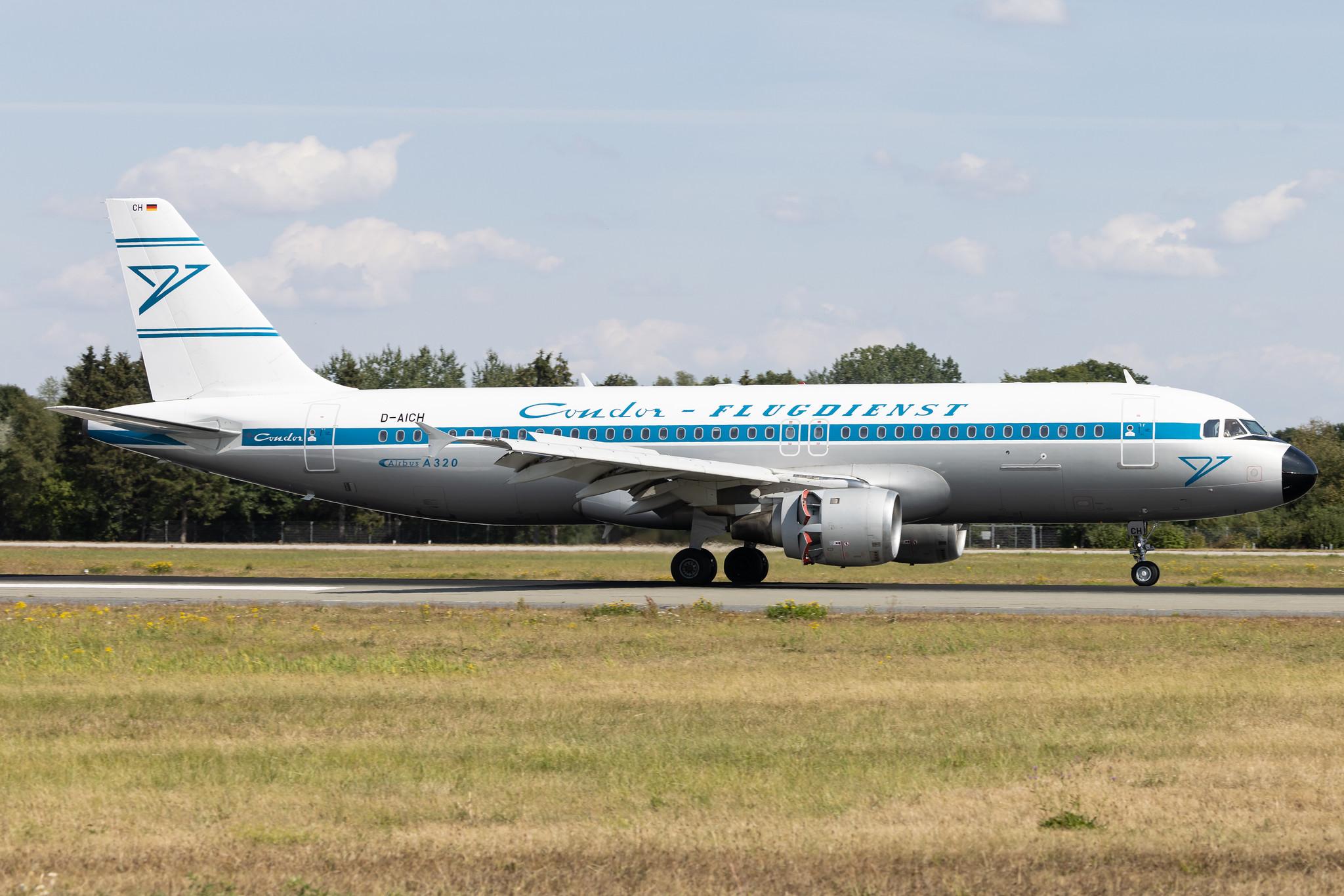 Hamburg Airport: Condor (DE / CFG) | Livery: Retro Livery | Airbus A320-212 A320 | D-AICH | MSN 0971