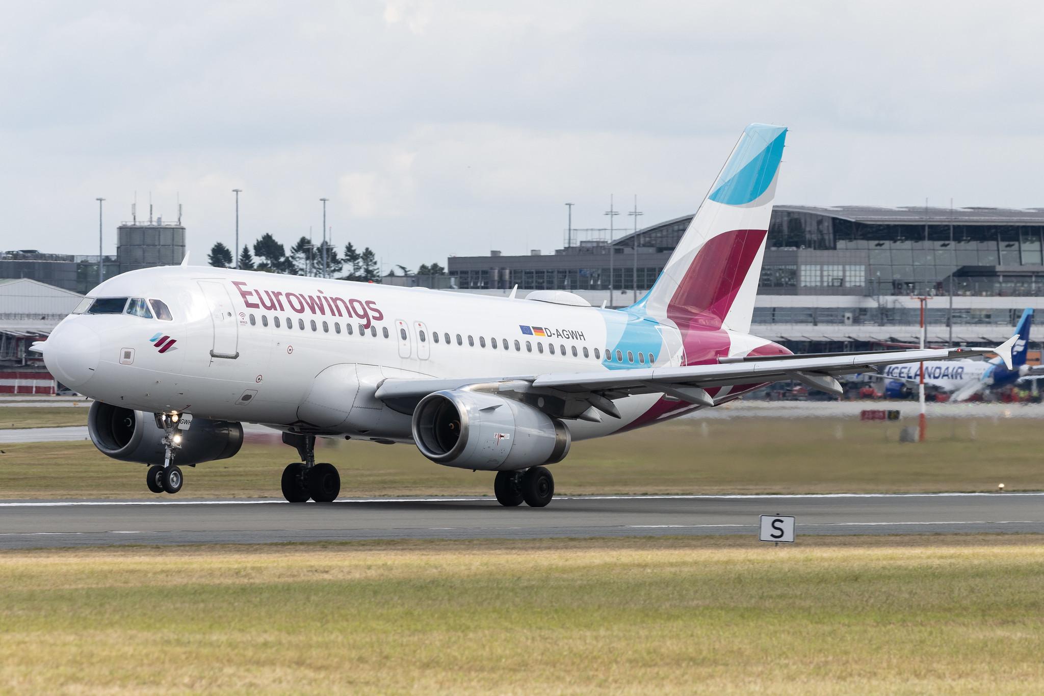 Hamburg Airport: Eurowings (EW / EWG) | Airbus A319-132 A319 | D-AGWH | MSN 3352
