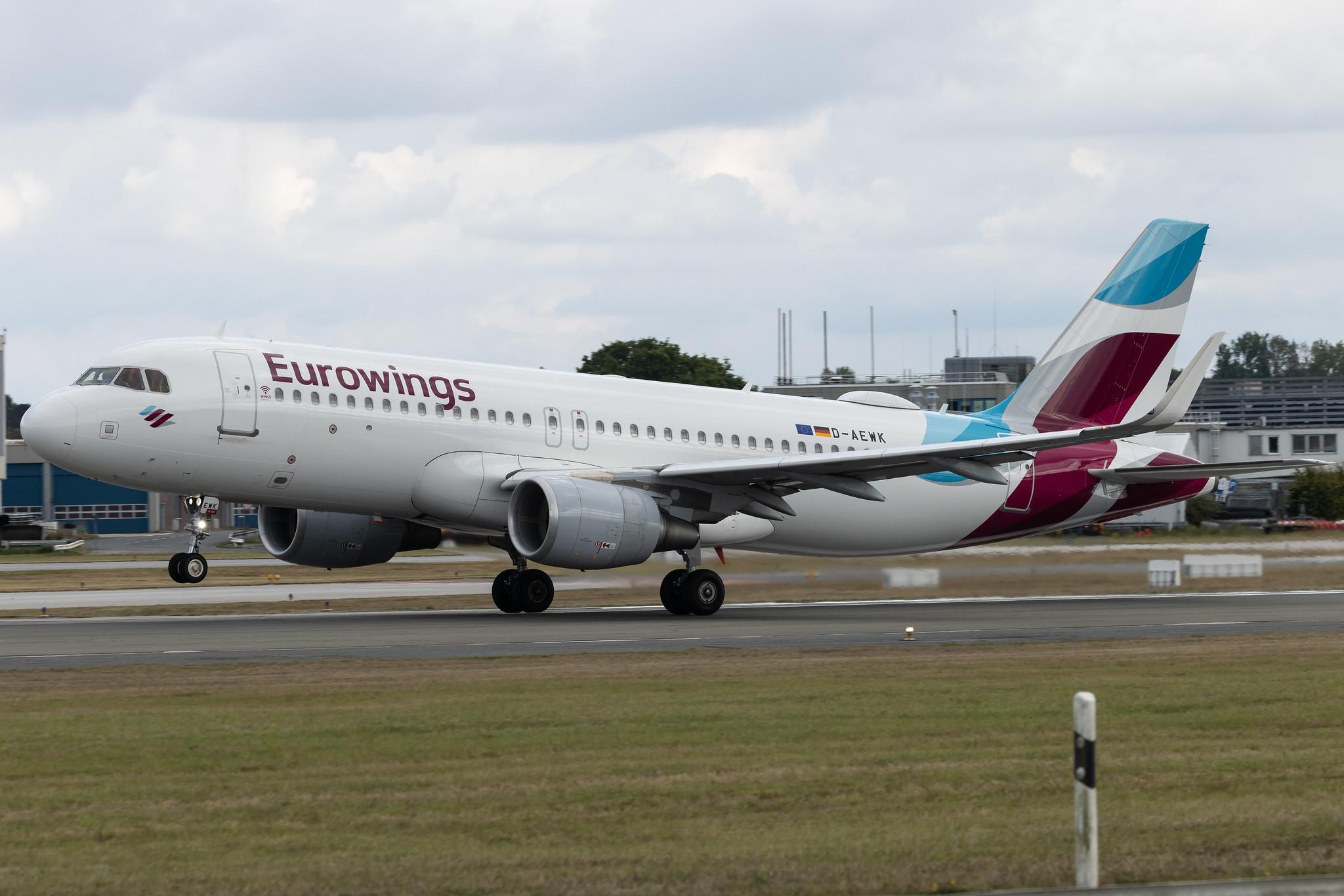 Hamburg Airport: Eurowings (EW / EWG) | Airbus A320-214 A320 | D-AEWK | MSN 7261