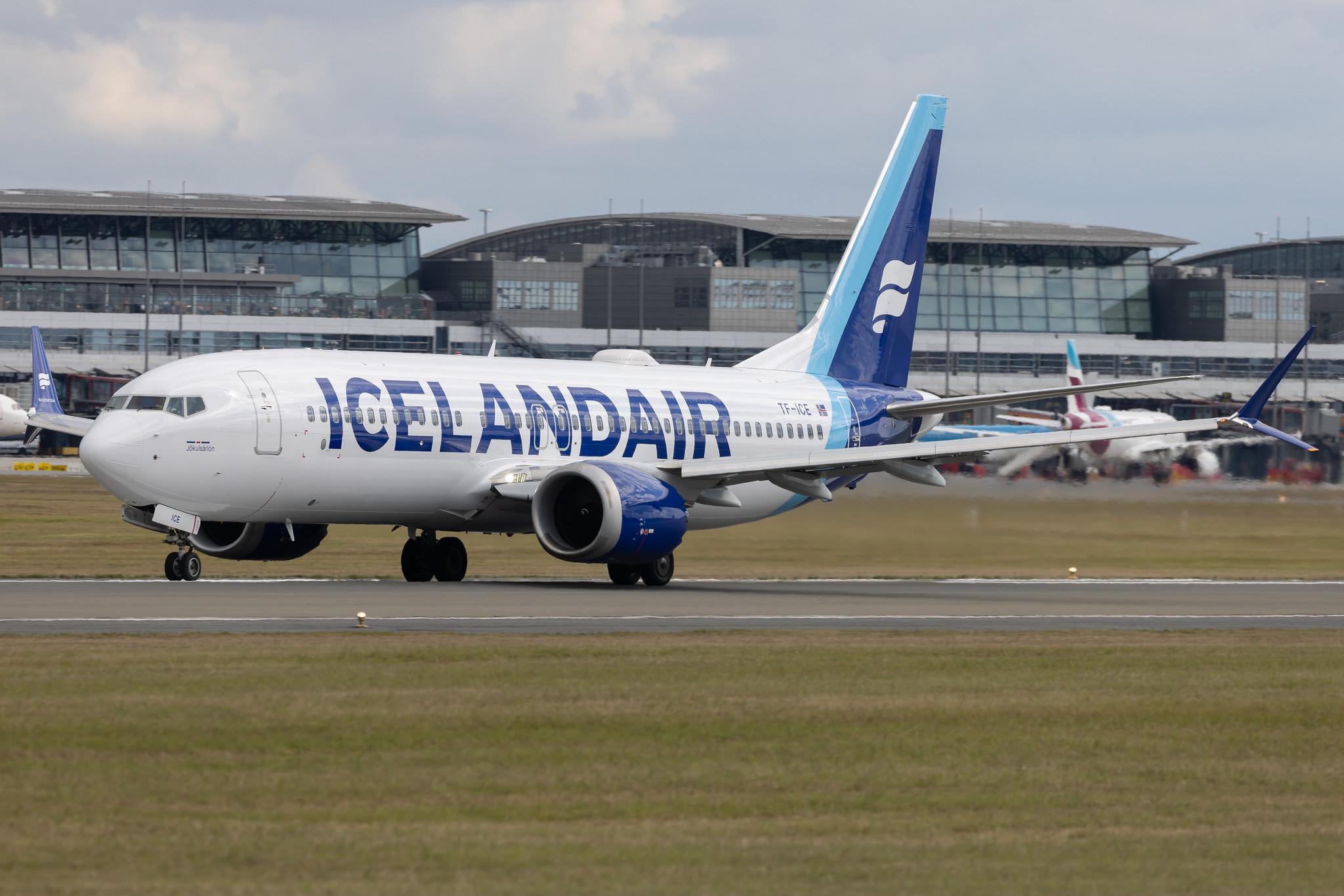 Hamburg Airport: Icelandair (FI / ICE) | Boeing 737 MAX 8 B38M | TF-ICE | MSN 44353