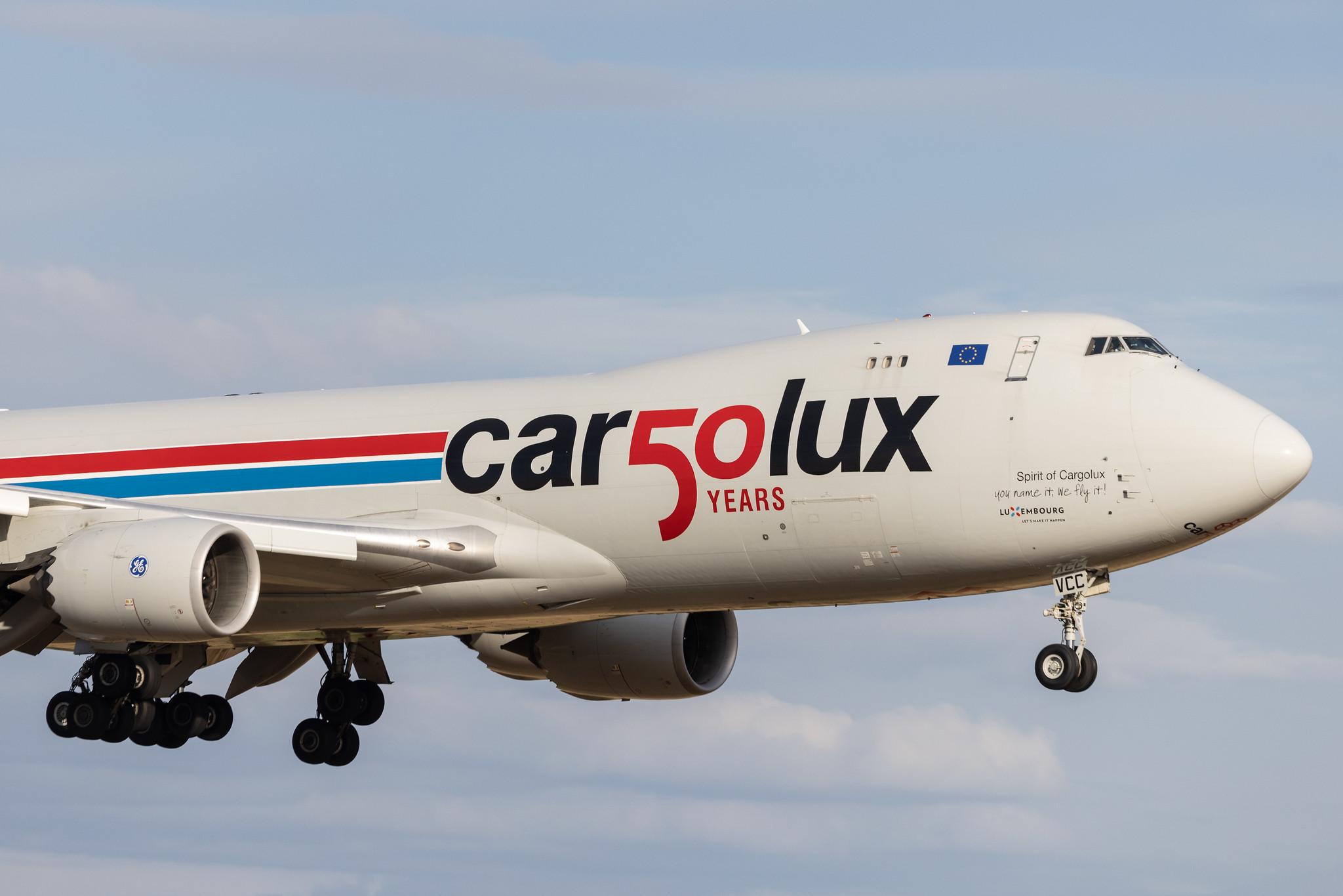 Luxembourg Findel Airport: Cargolux (CV / CLX) | Boeing 747-8R7F B748 | LX-VCC | MSN 35807